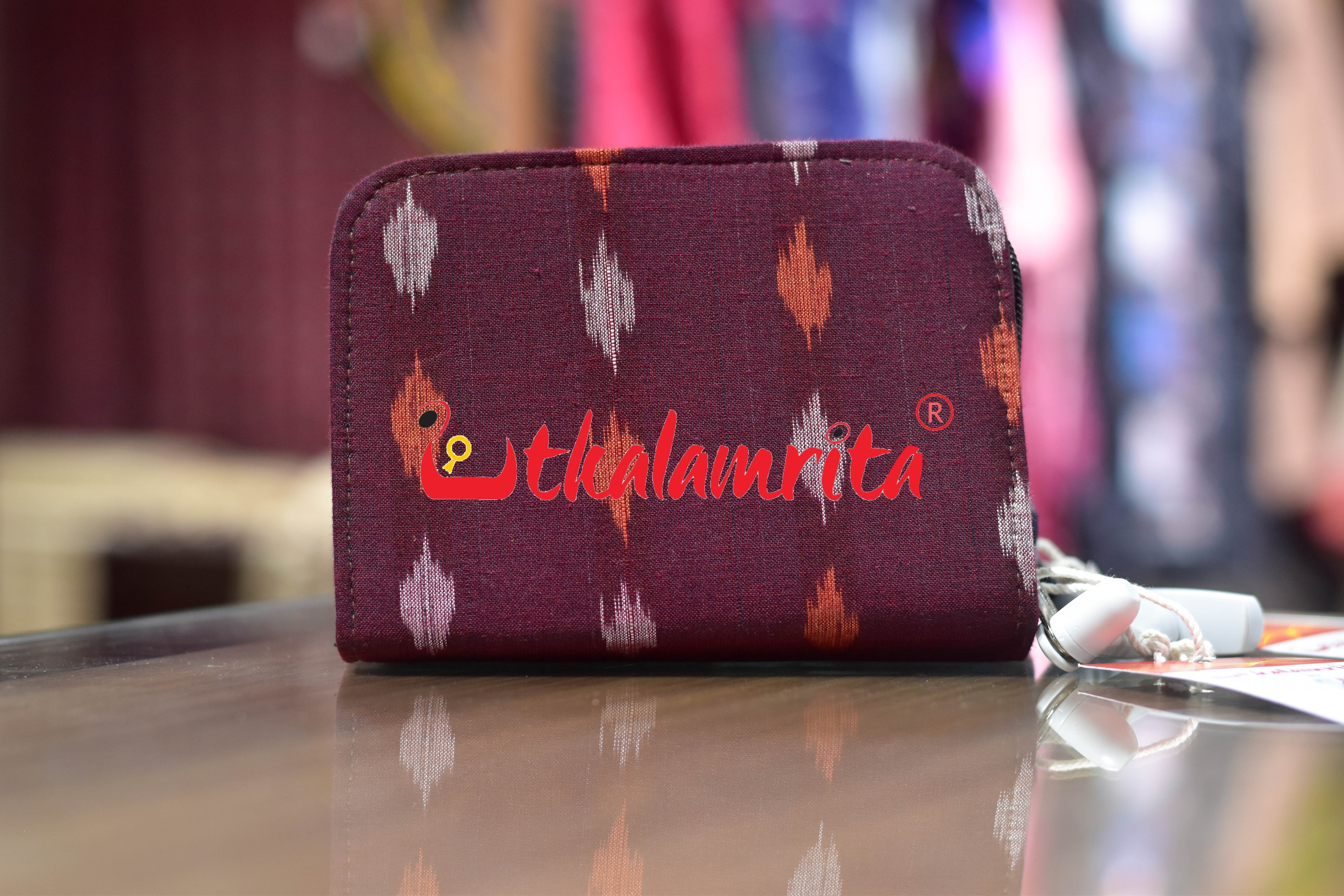 Maroon Orange Dots Vanity ATM Case