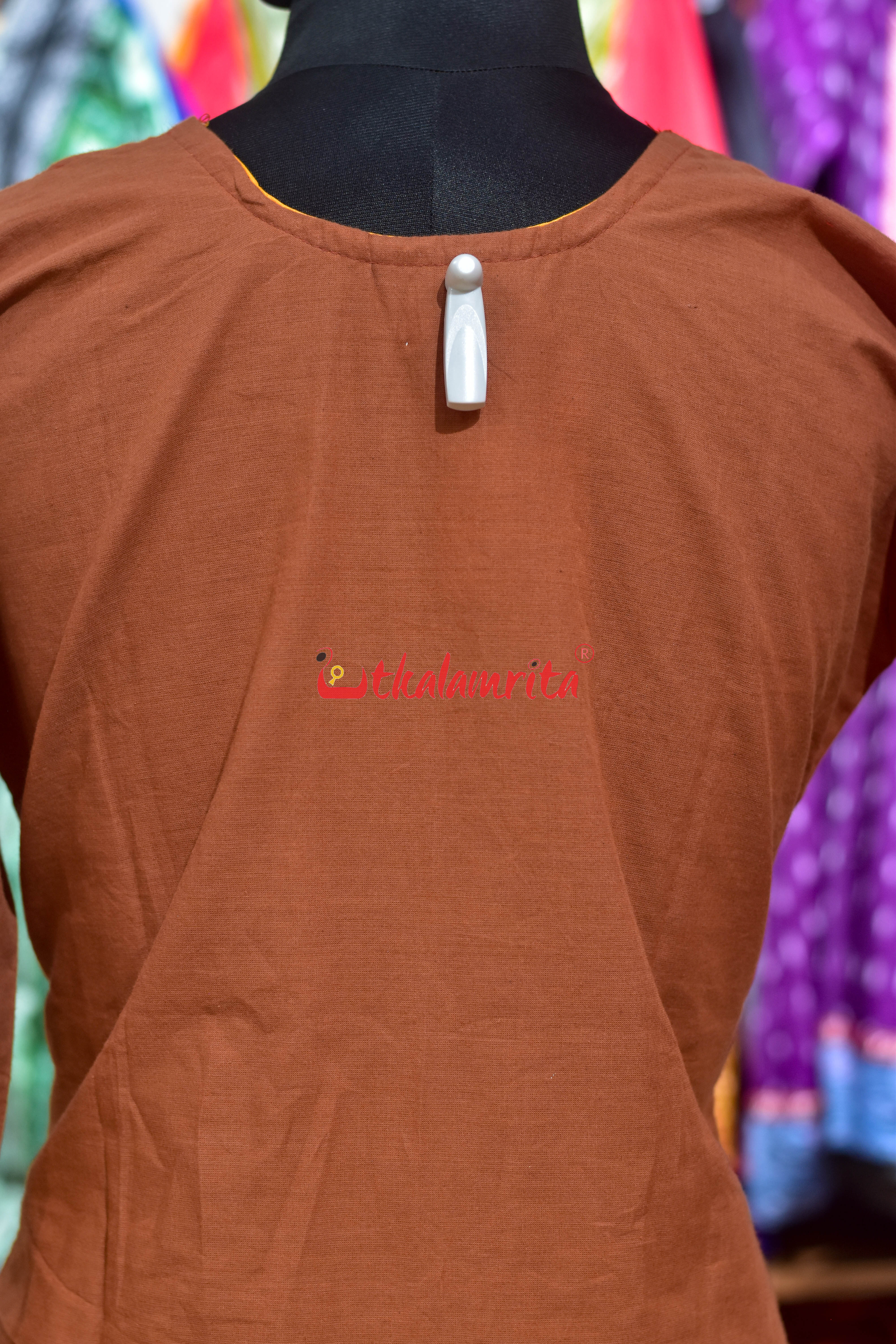 Rust Sachipar Pasapali (Ladies' Kurti)