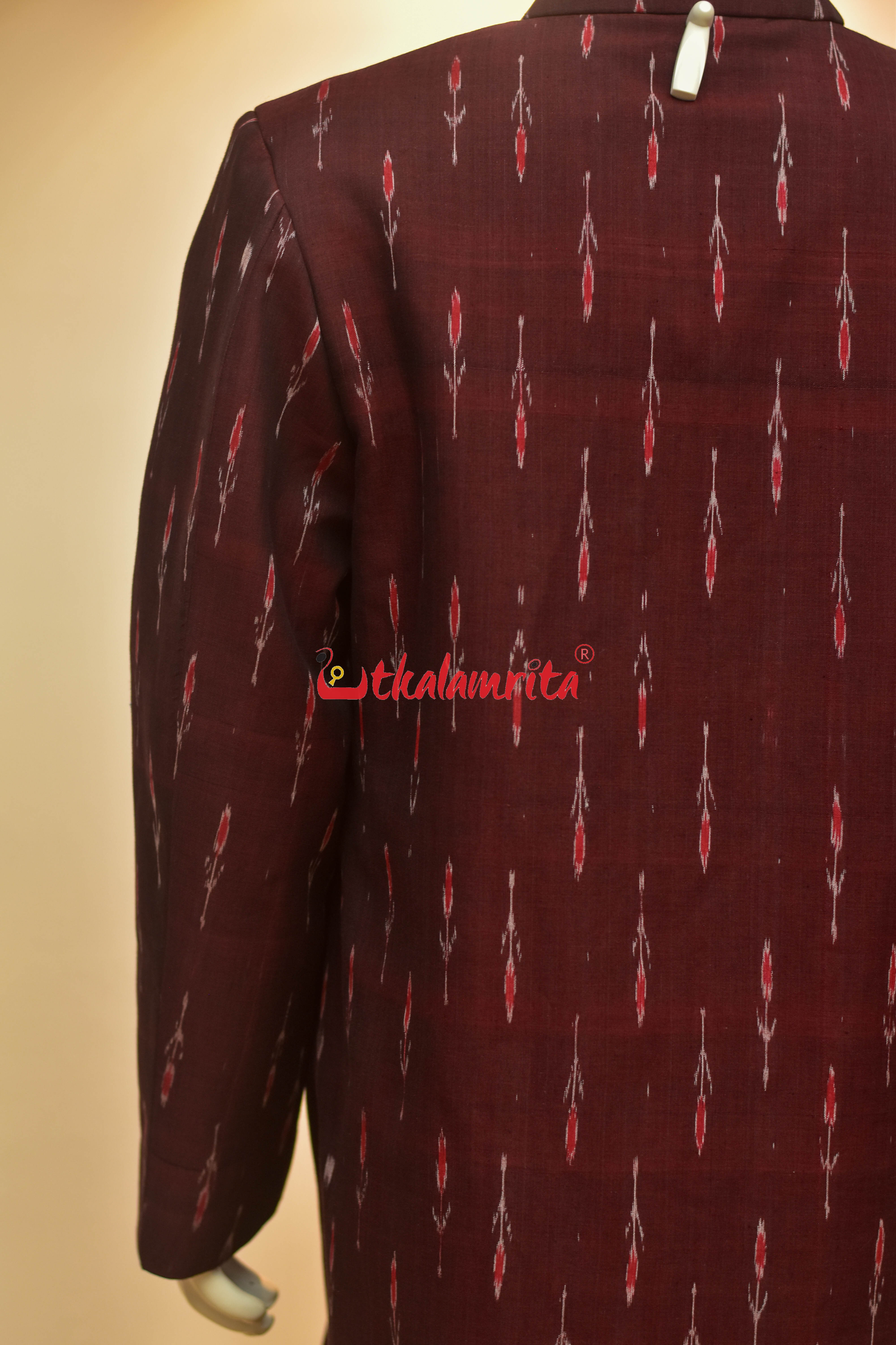 Maroon Labanga Bandha (Men's Sherwani)