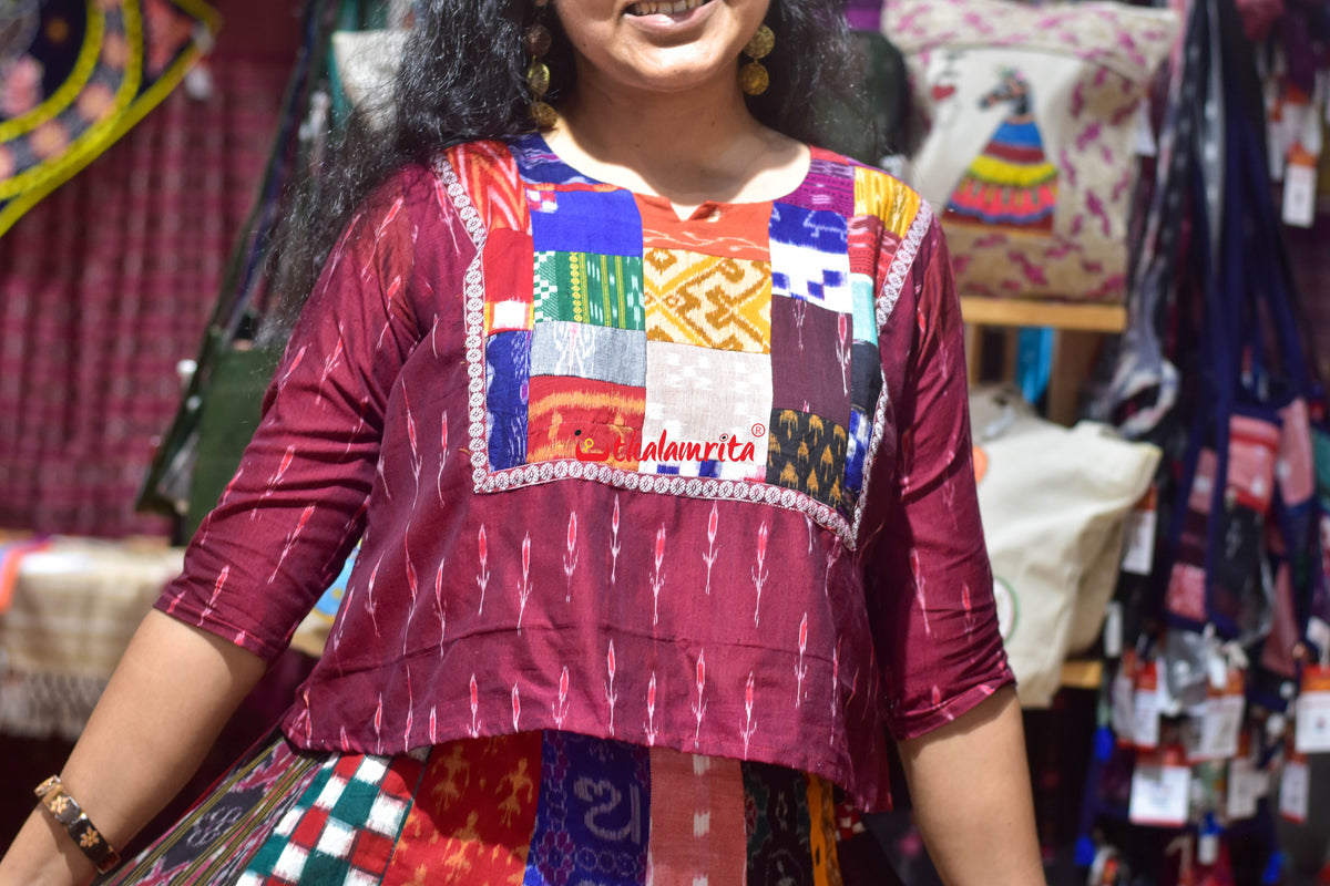 Odisha Ikat Designer Garba Skirt
