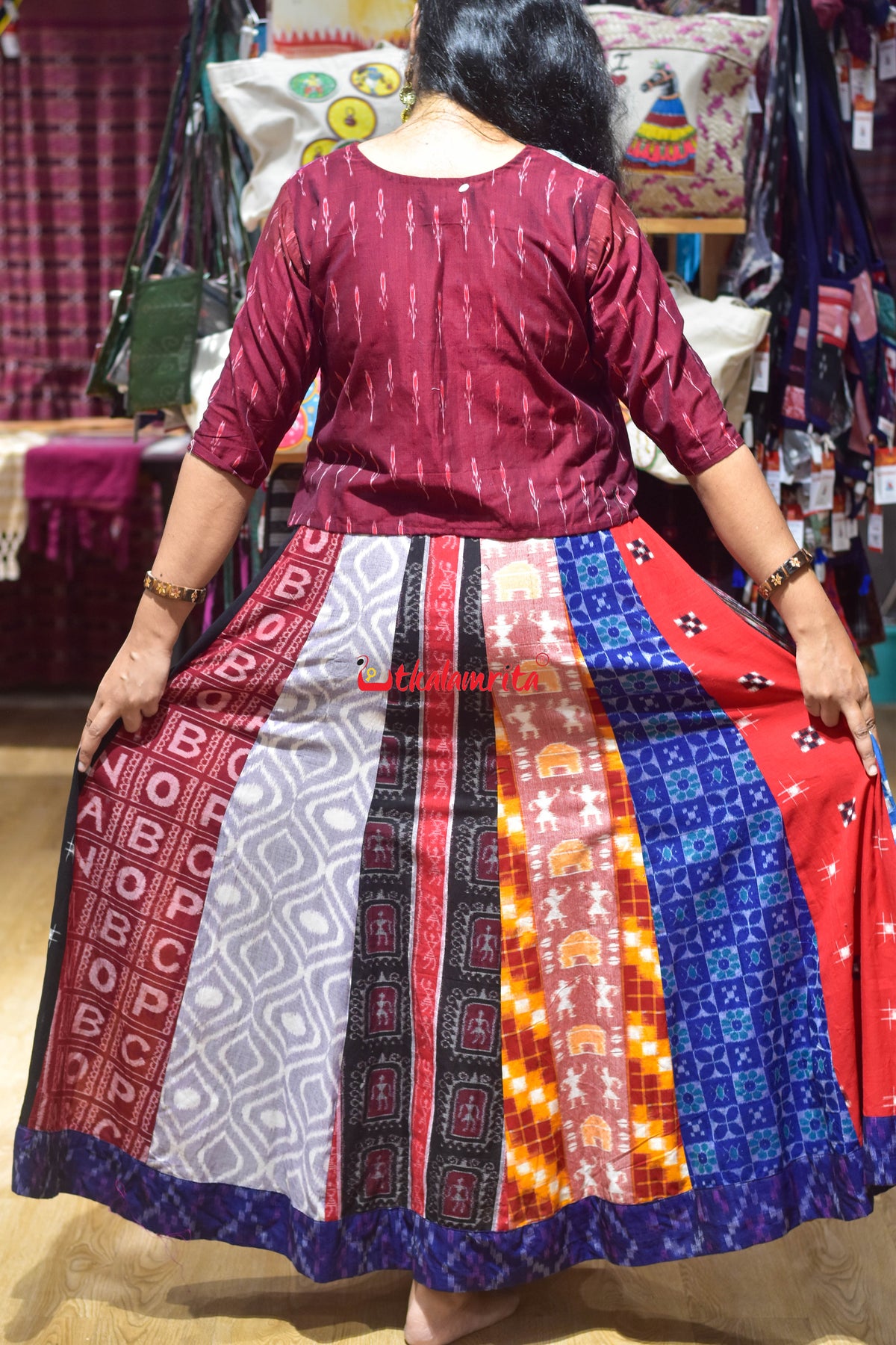 Odisha Ikat Designer Garba Skirt