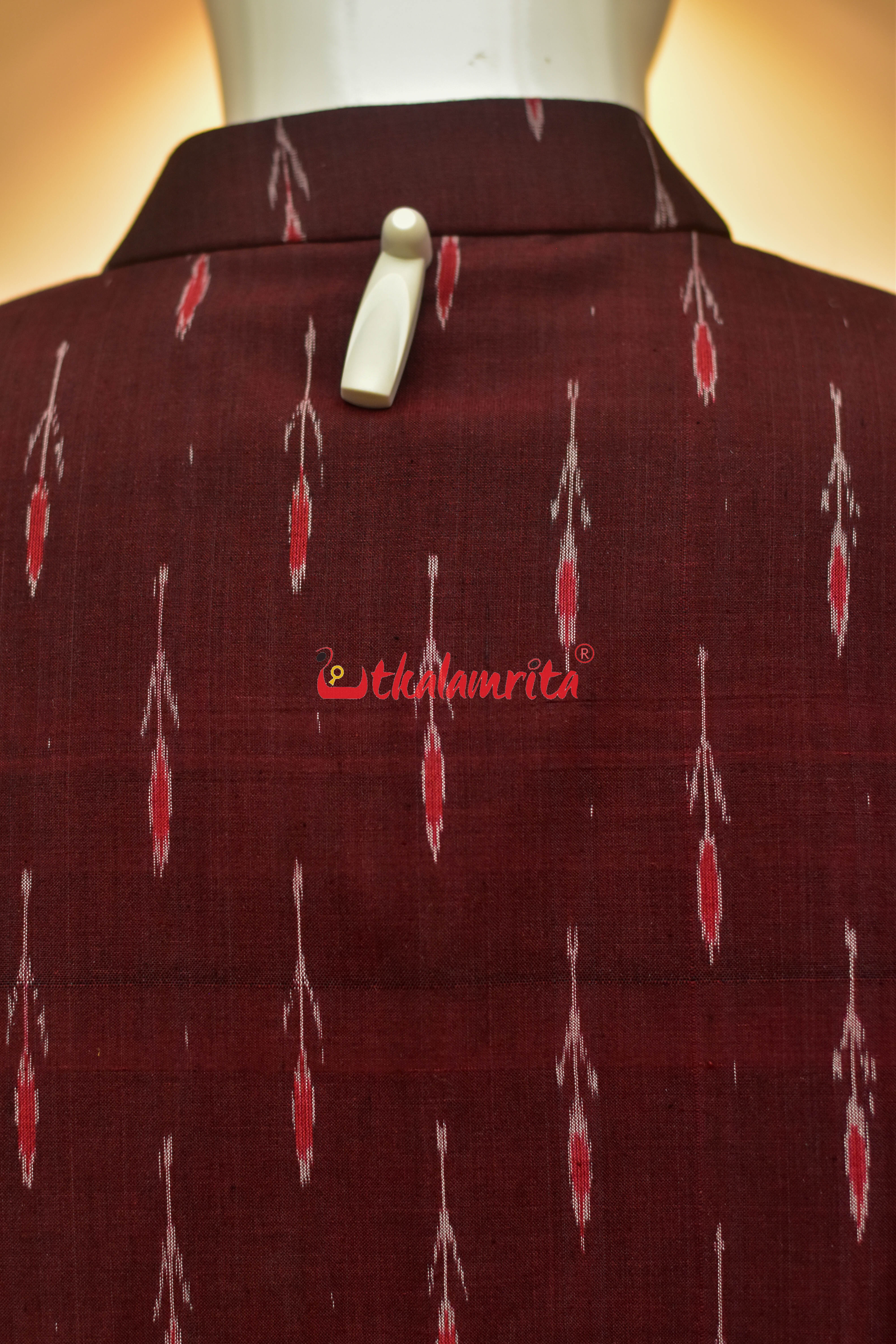 Maroon Labanga Bandha (Men's Sherwani)