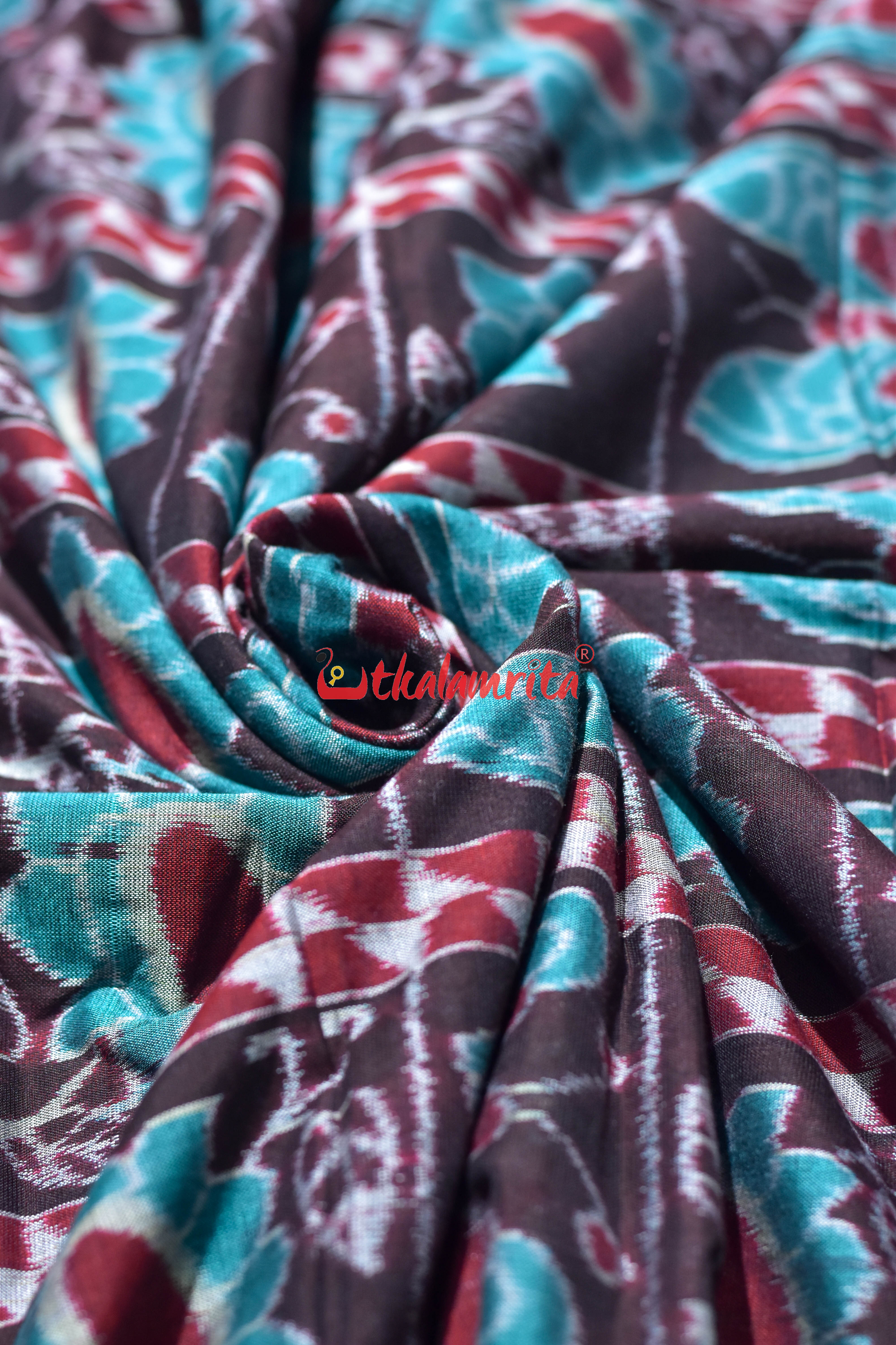 Coffee Box Flower Butterfly Sambalpuri Cotton (Fabric)