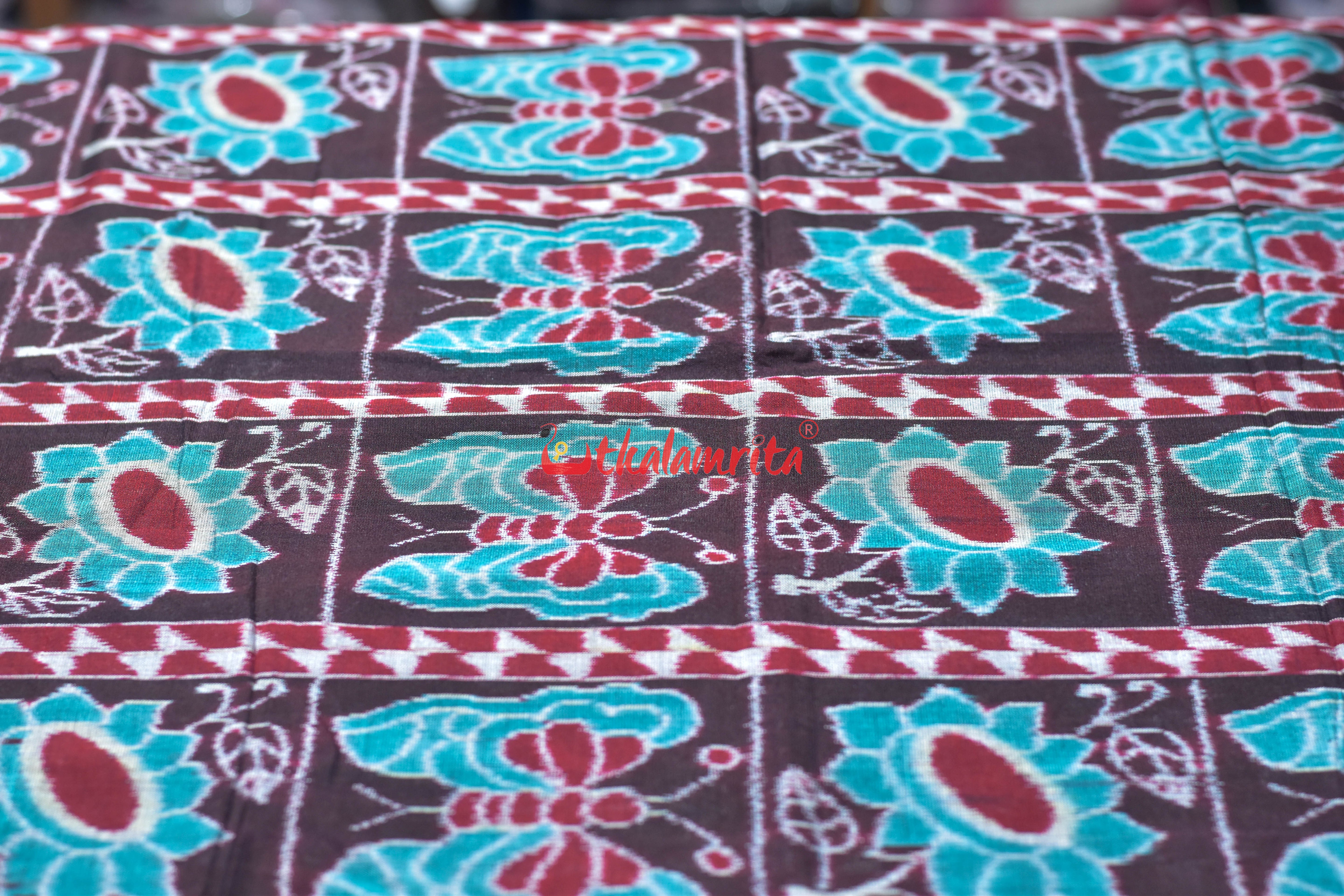 Coffee Box Flower Butterfly Sambalpuri Cotton (Fabric)