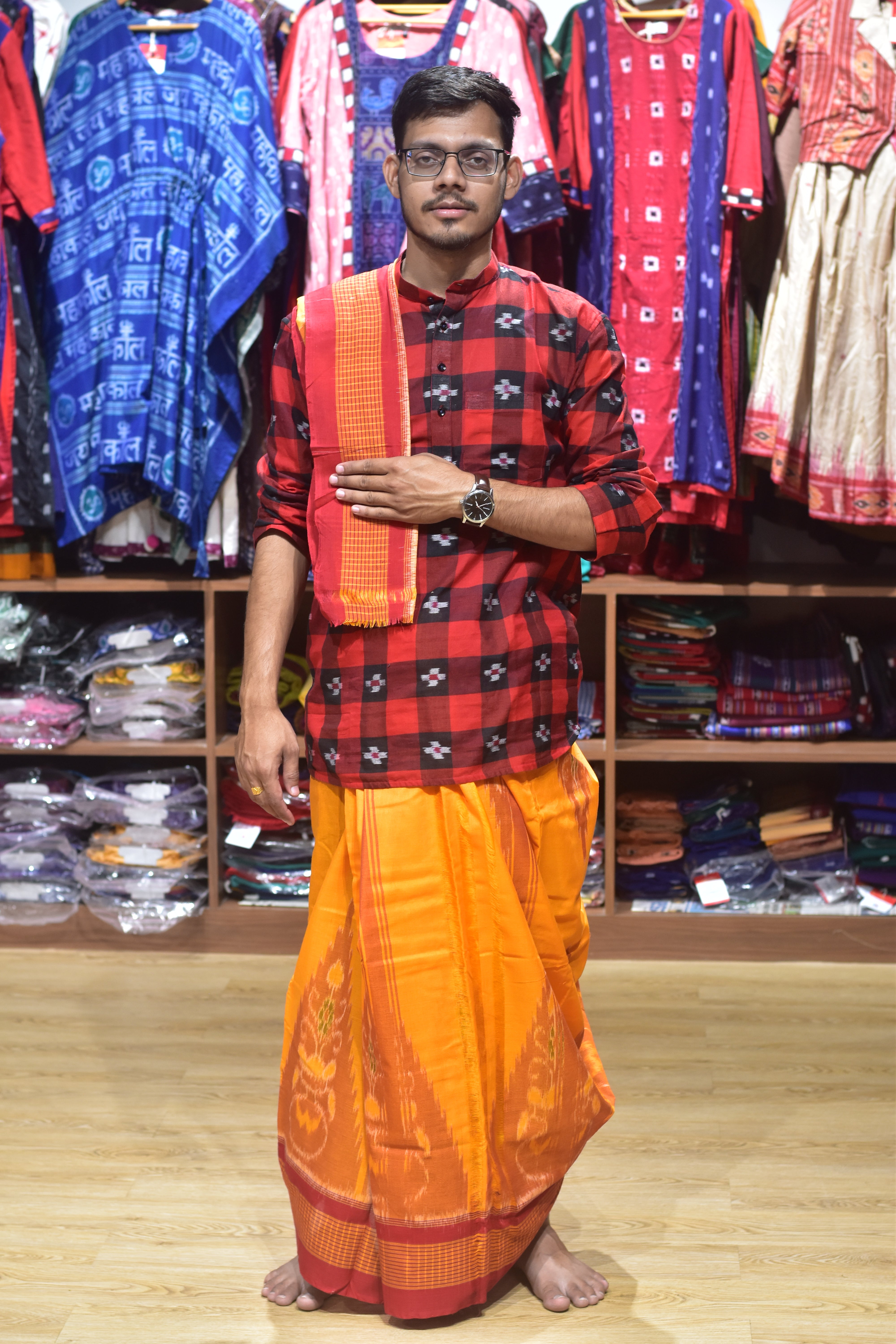 Yellow Red Kalashi Joda