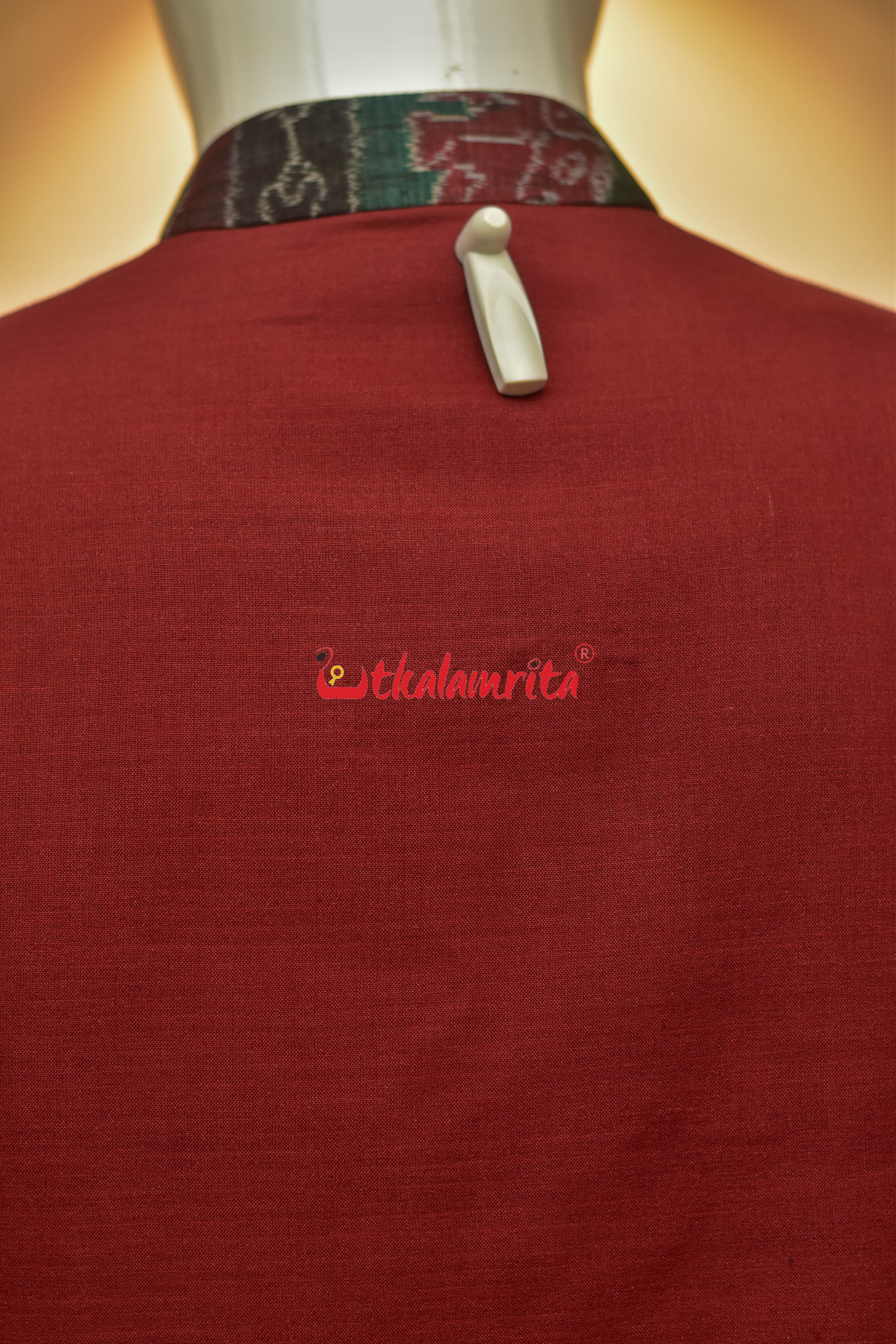 Maroon with Elephant Design (Men's Sherwani)