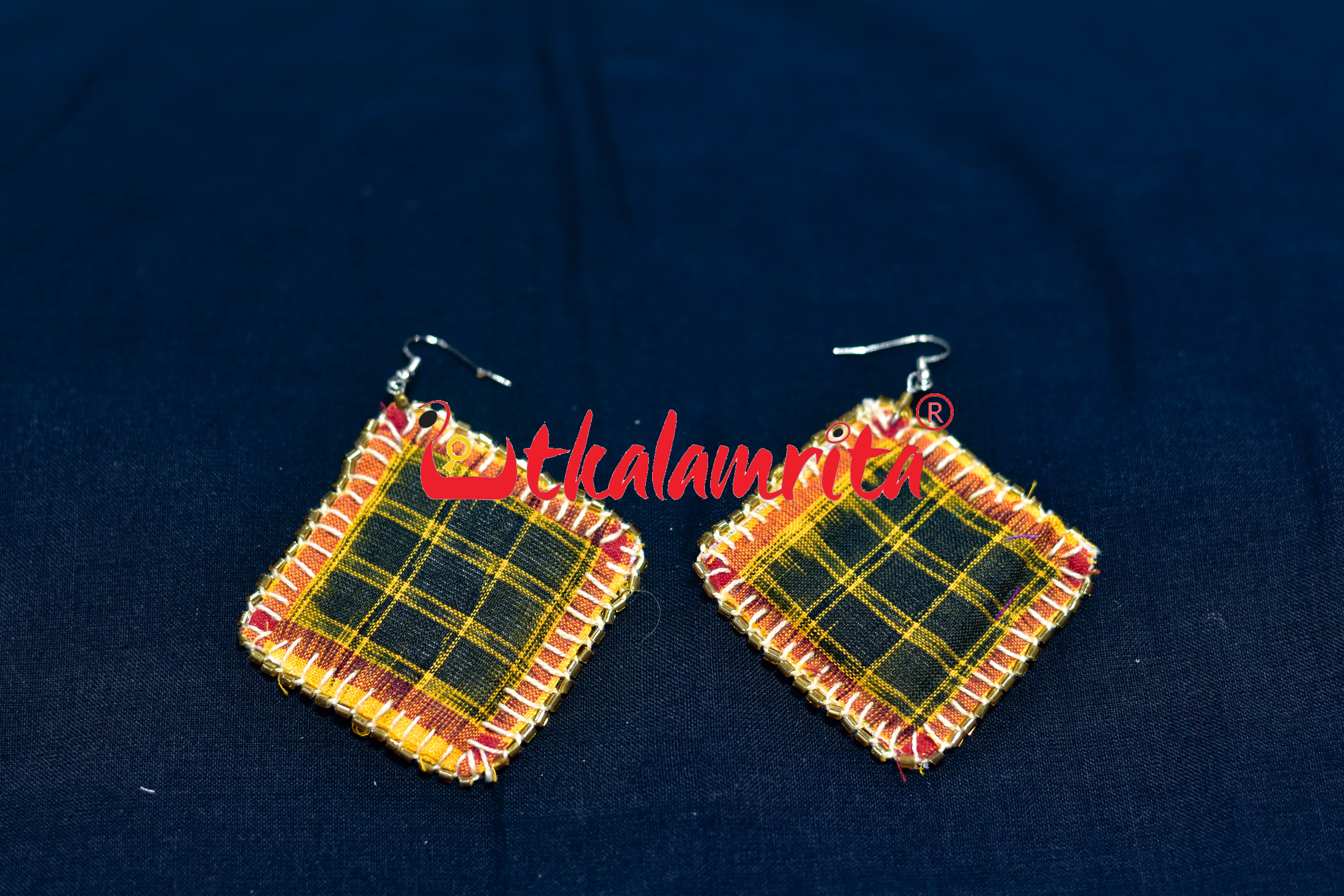Black Yellow Aswini Earrings