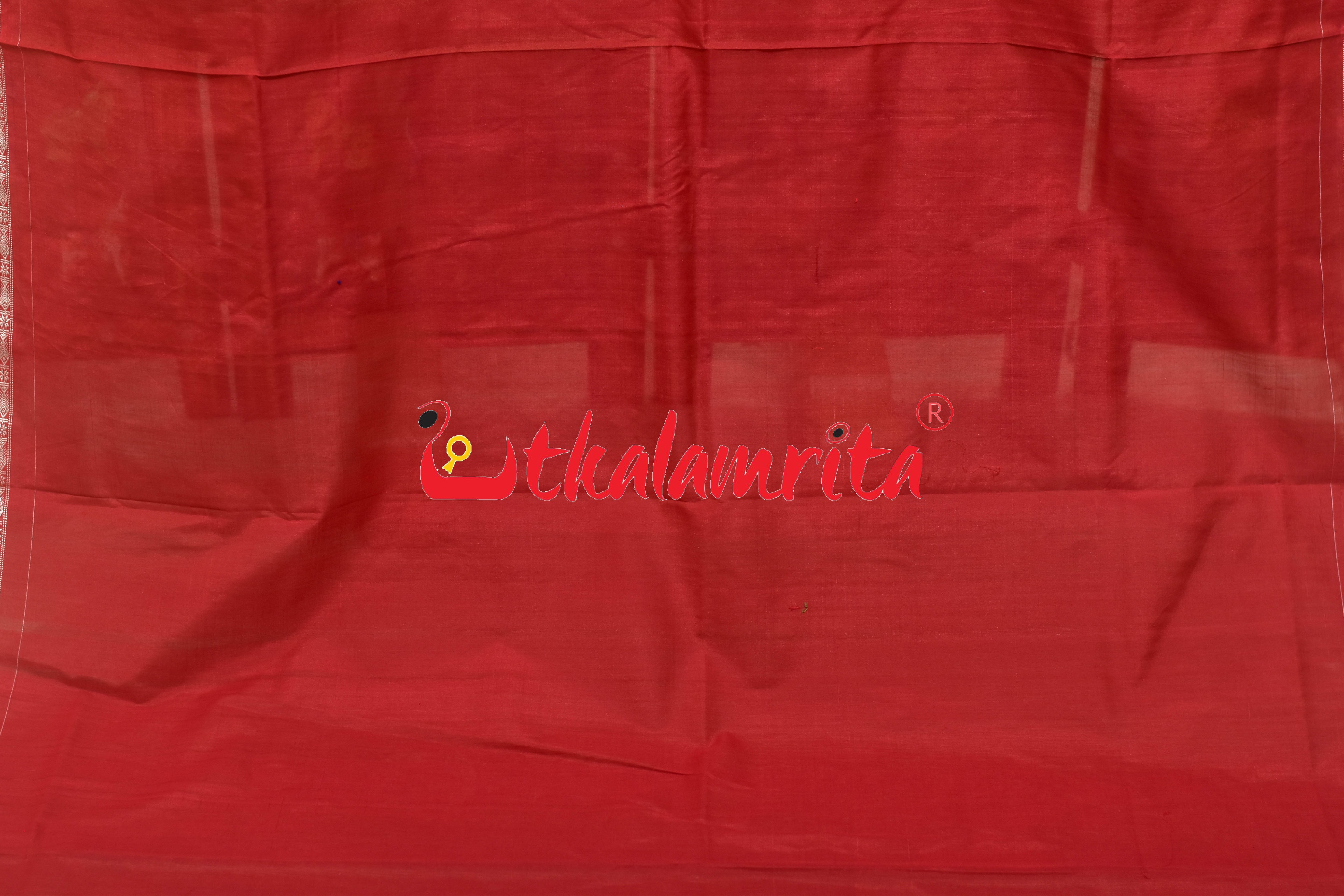 Green Elephant Tree of Life Bapta Sambalpuri Saree