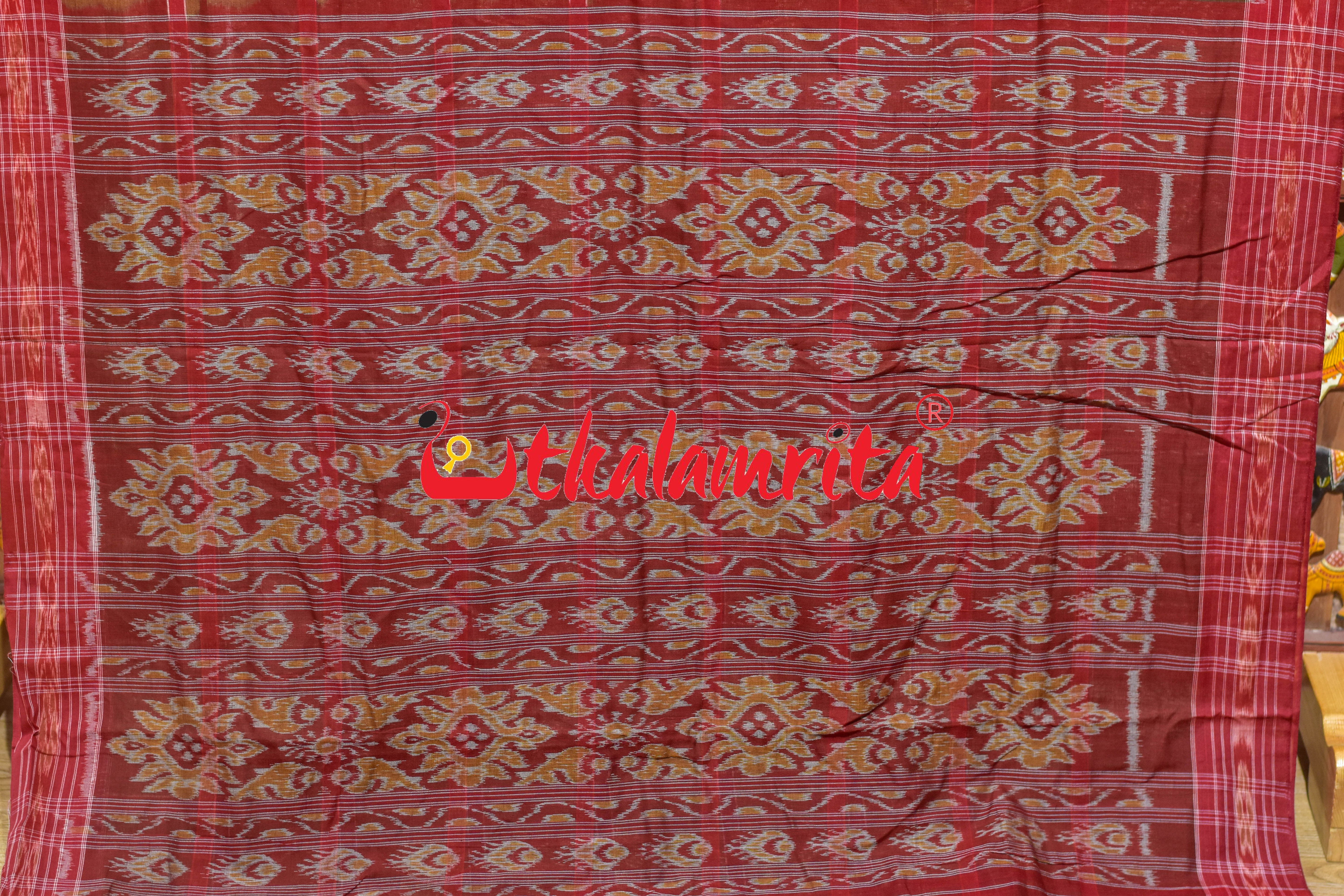Mehndi Nabakothi Cotton Saree
