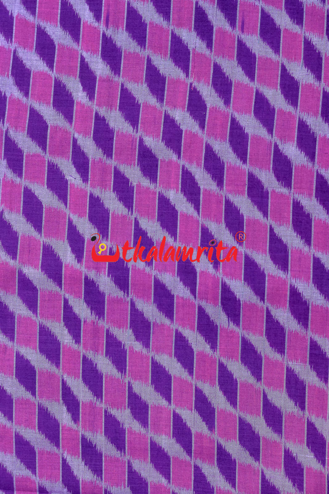 3D Pink Purple Sambalpuri Cotton (Fabric)