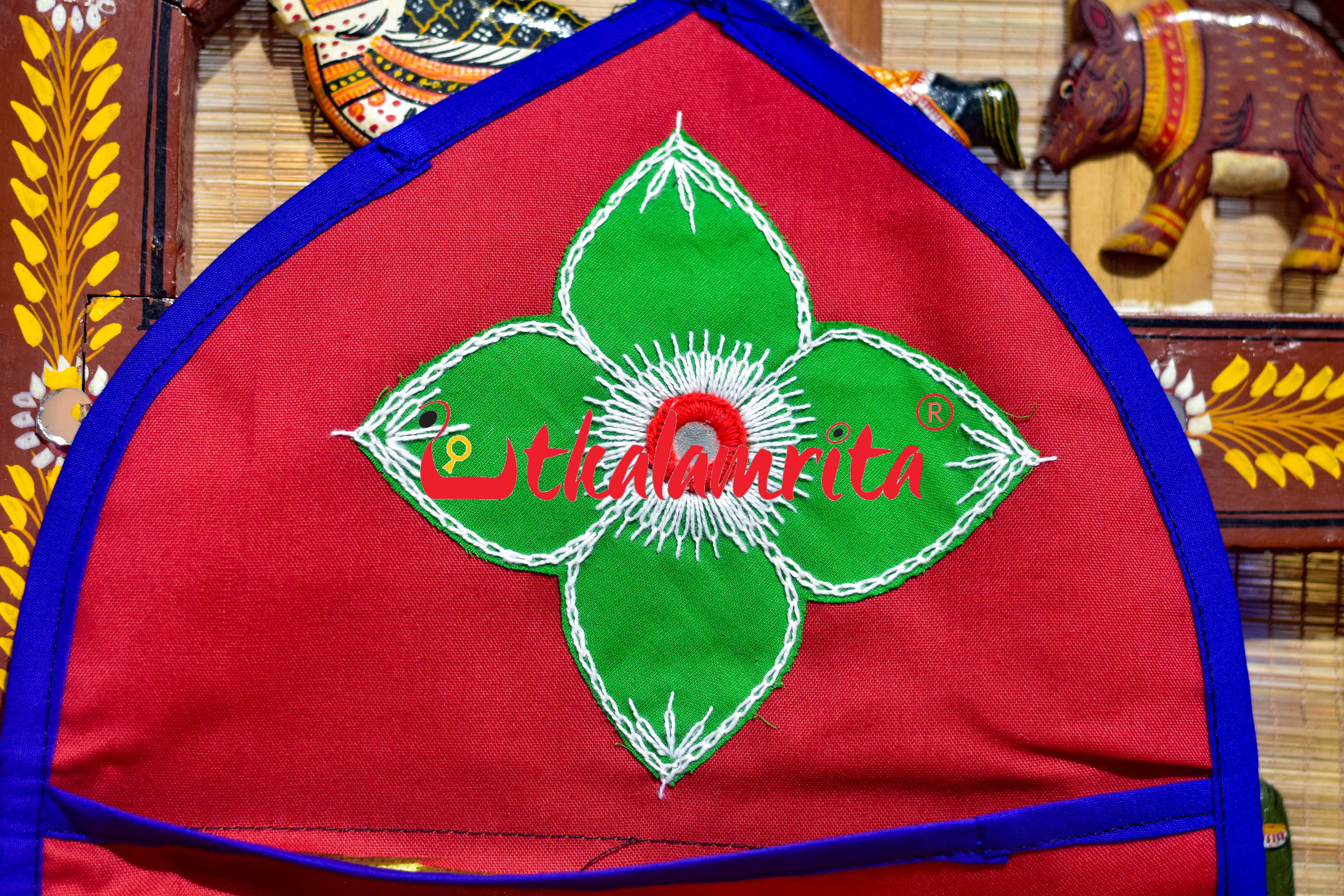 Red Blue Big Flower Letter Box