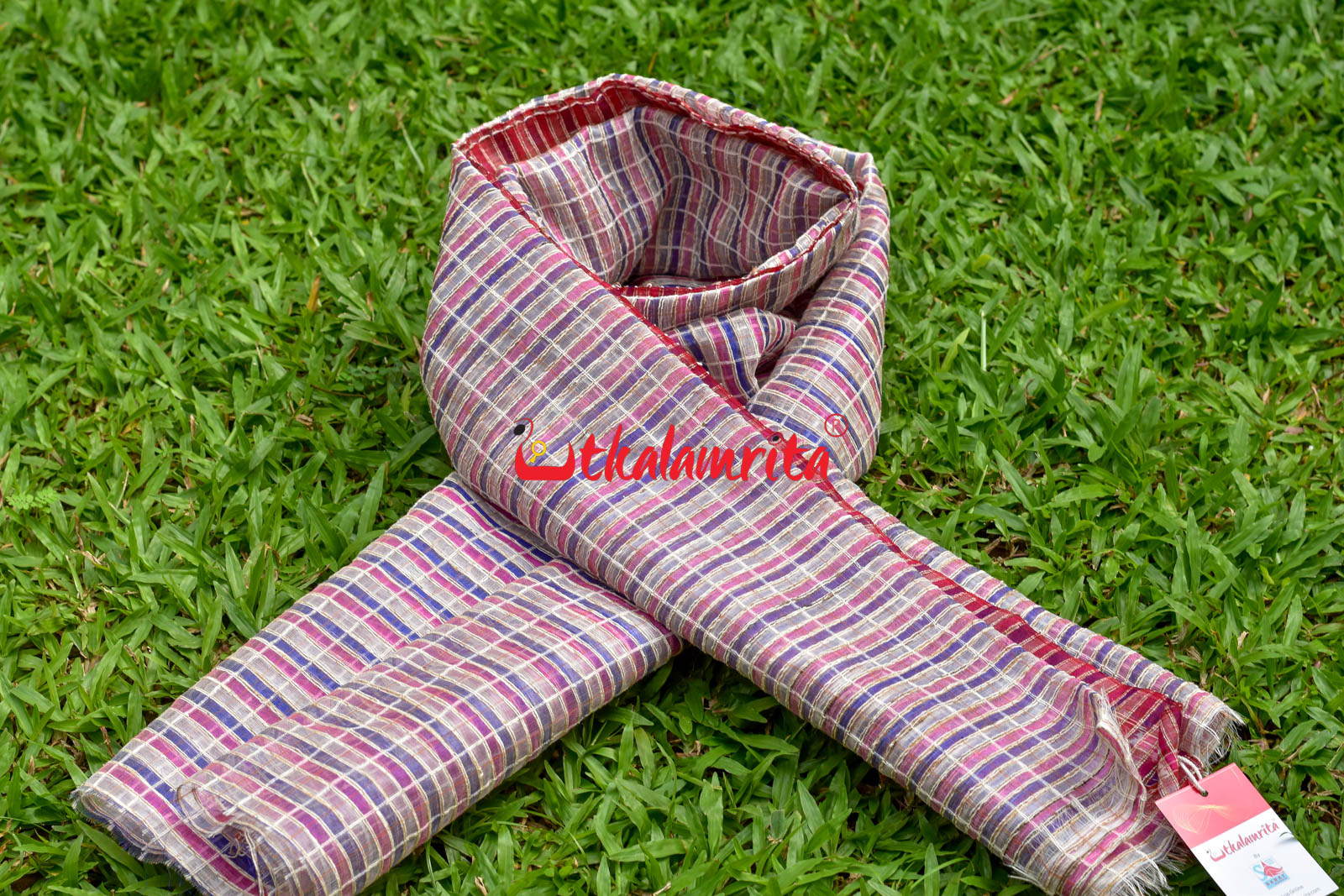 Pink & Violet Silk (Dupatta)