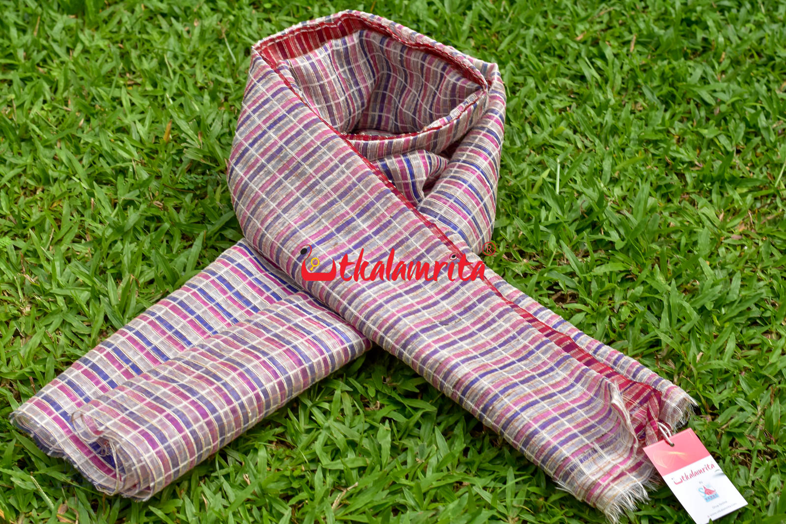 Pink & Violet Silk (Dupatta)