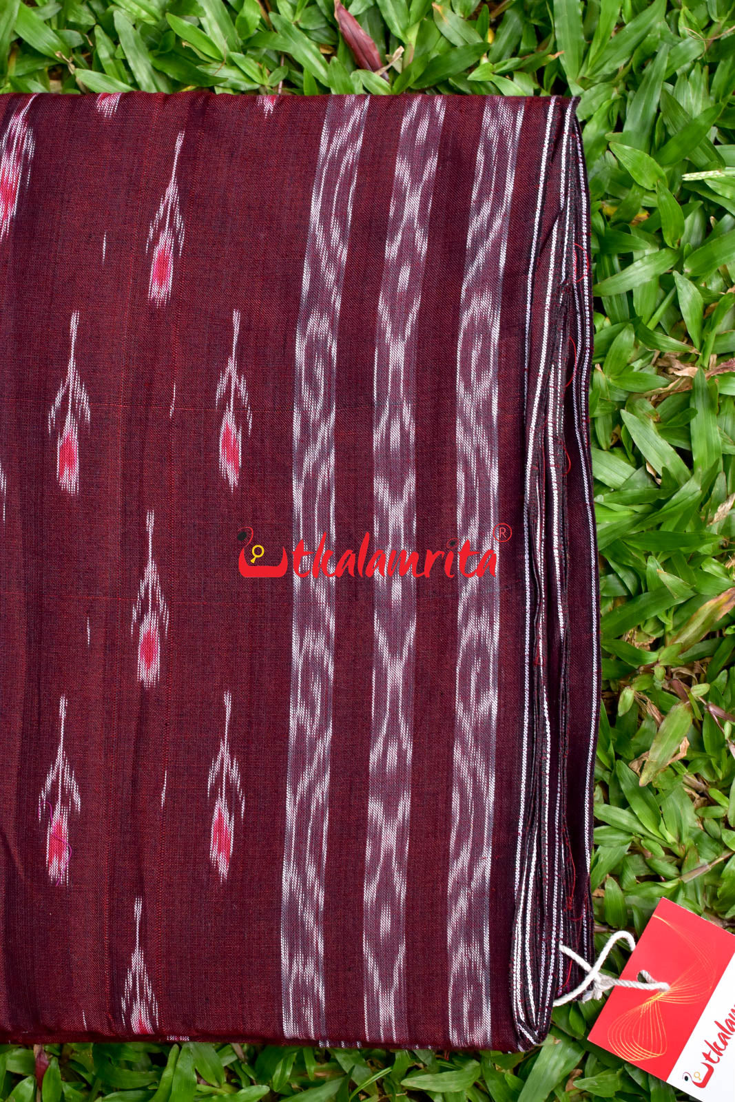 Maroon Labanga Bandha with Border (Fabric)