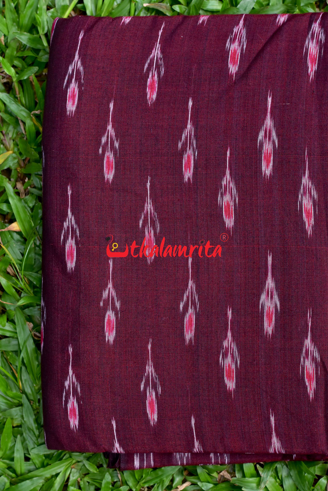 Maroon Labanga Bandha with Border (Fabric)