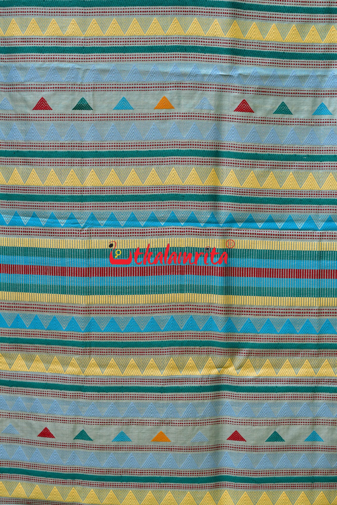 Light Blue Dongria Fine Tussar Silk Saree