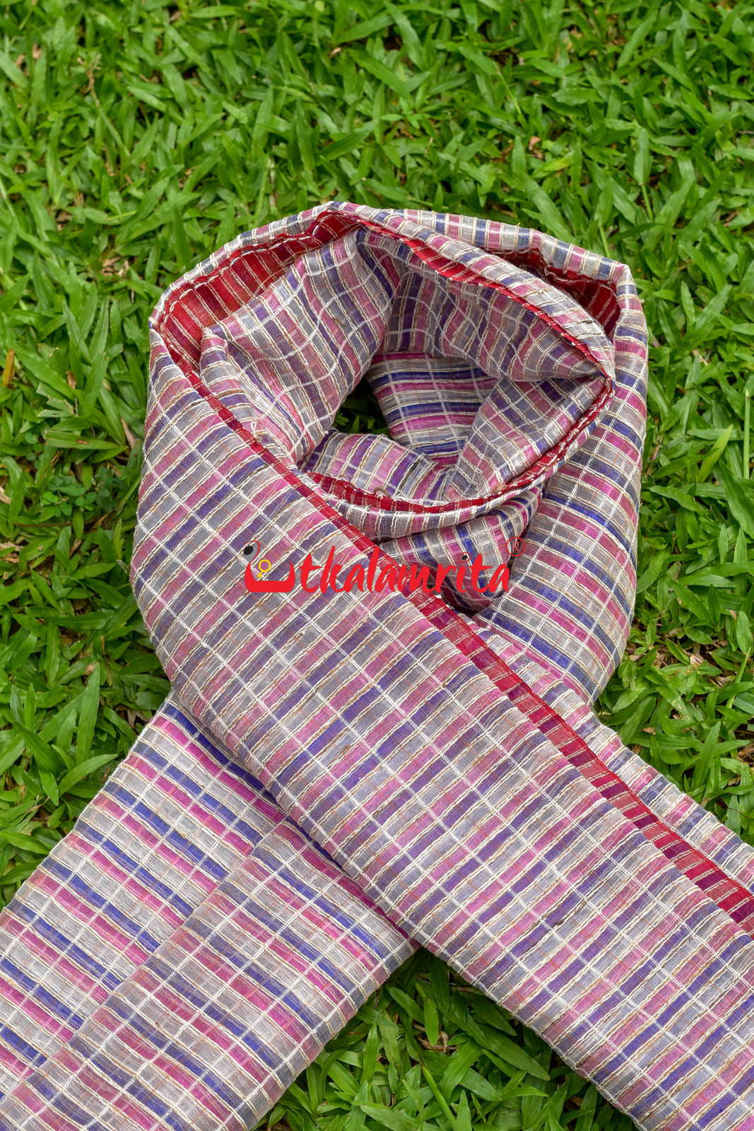 Pink & Violet Silk (Dupatta)