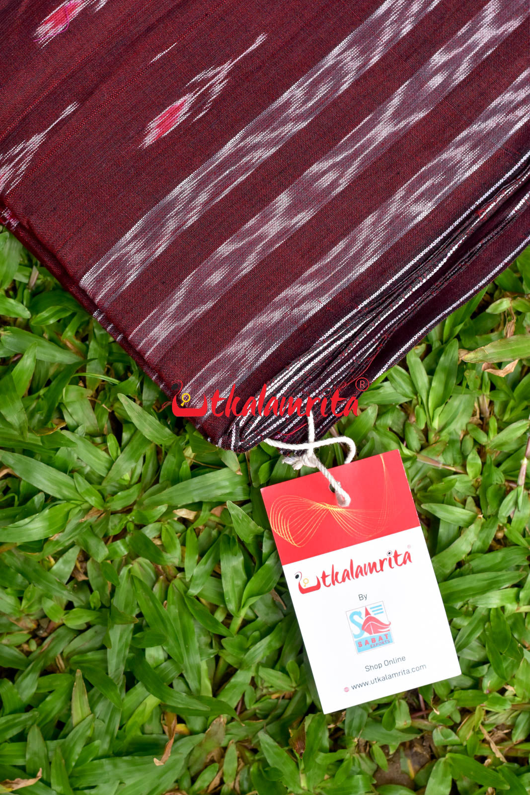 Maroon Labanga Bandha with Border (Fabric)