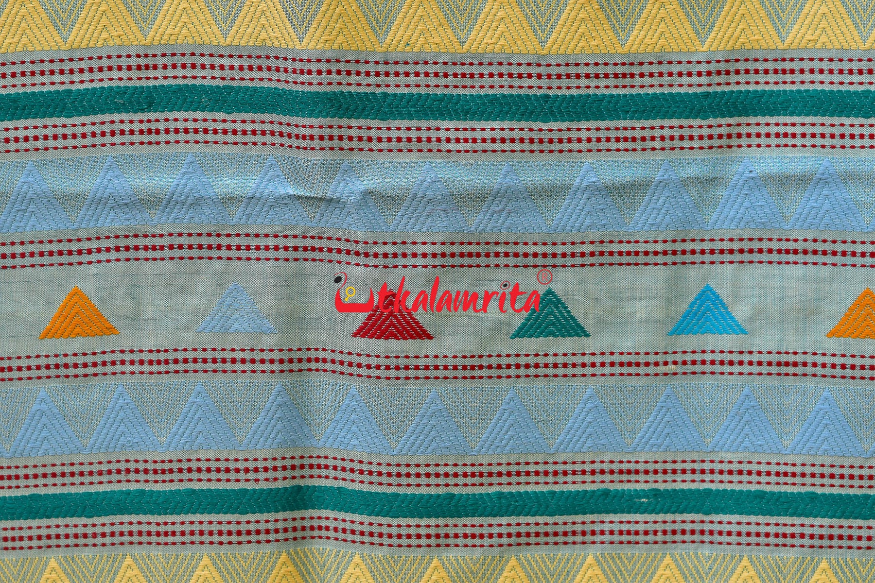 Light Blue Dongria Fine Tussar Silk Saree