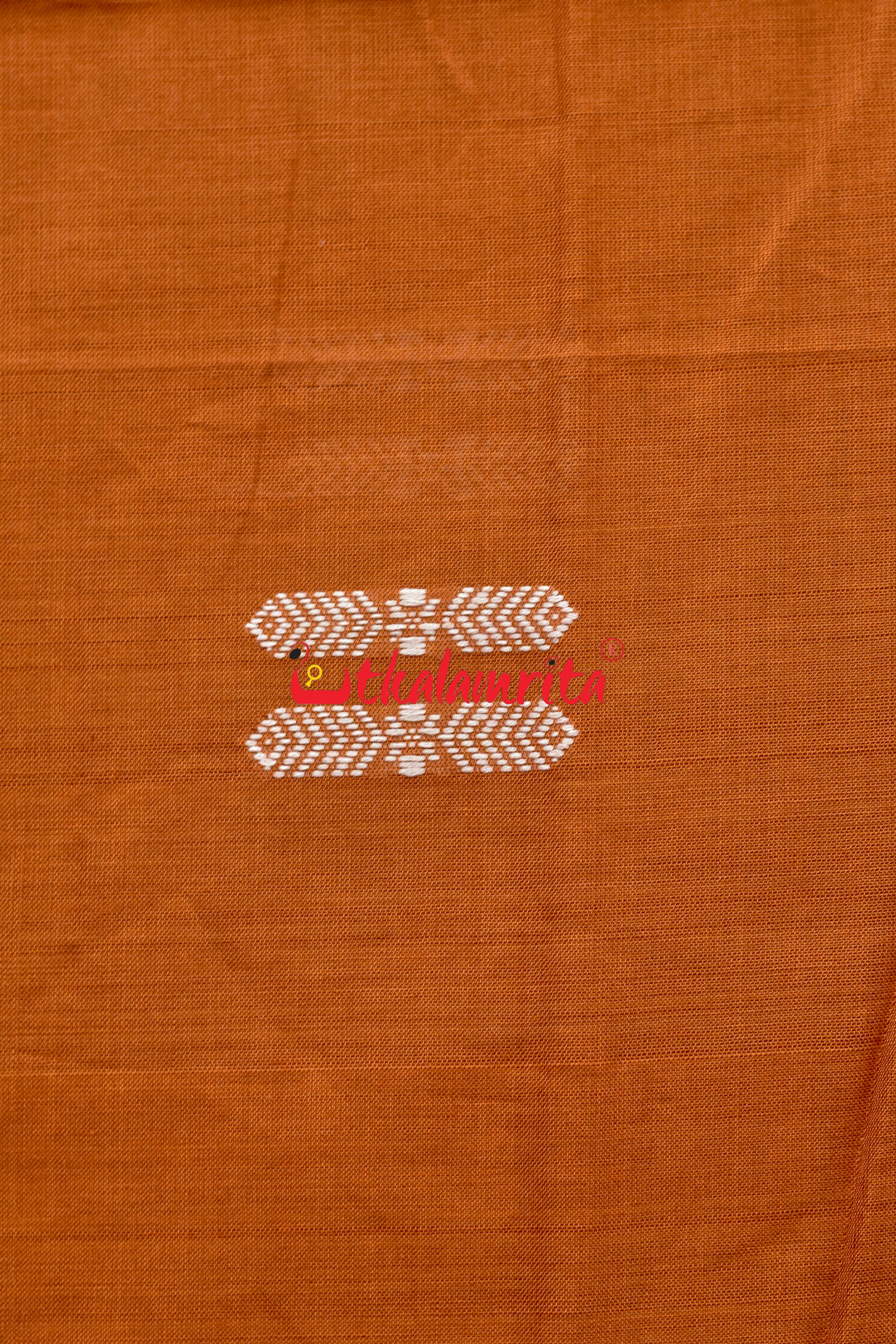 Biscuit Maroon Padam Bomkai Cotton Saree