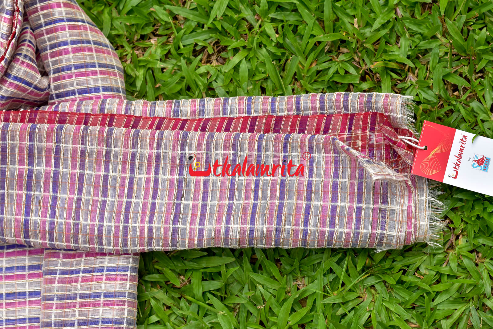 Pink & Violet Silk (Dupatta)