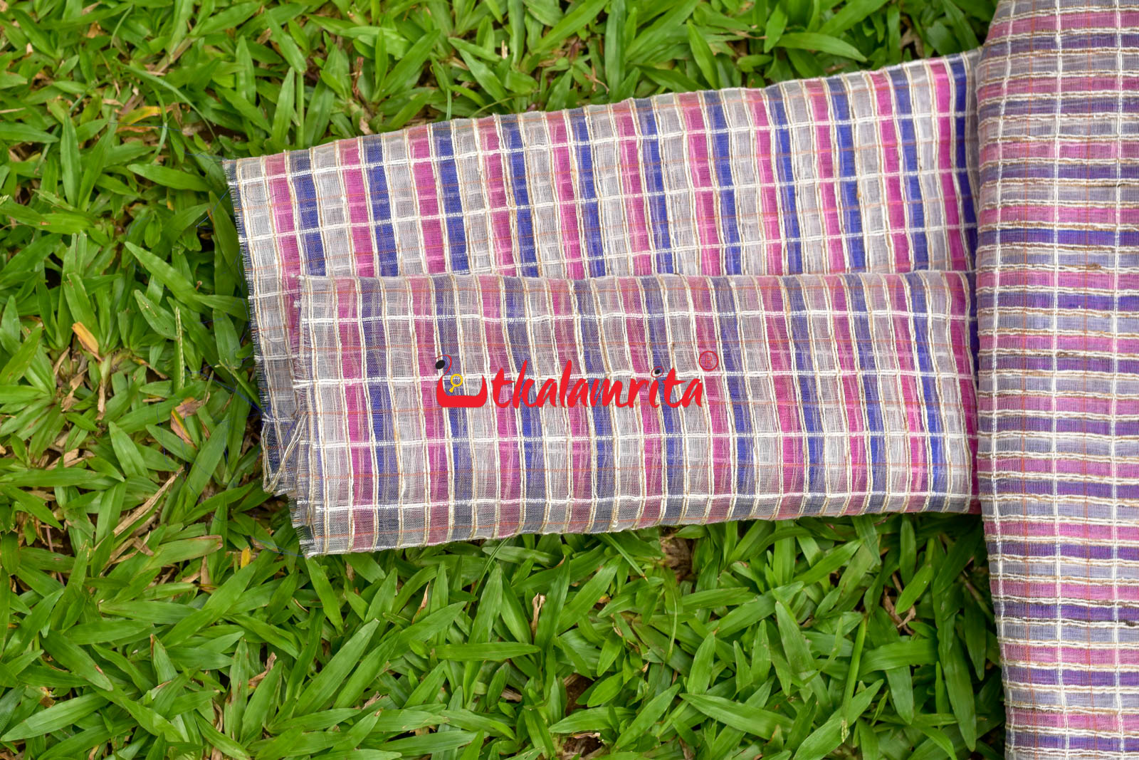 Pink & Violet Silk (Dupatta)