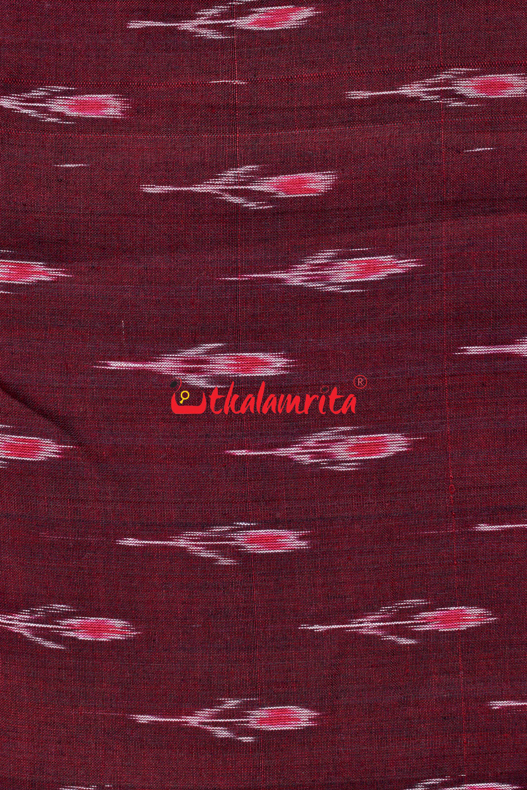 Maroon Labanga Bandha with Border (Fabric)