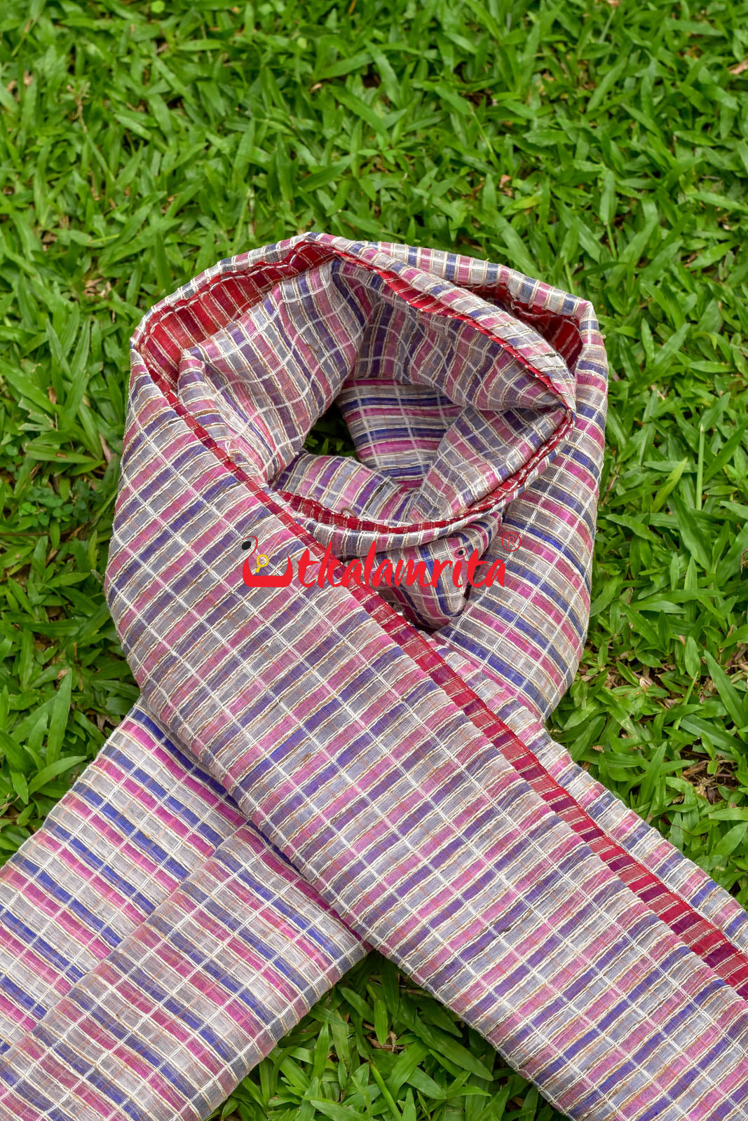 Pink & Violet Silk (Dupatta)