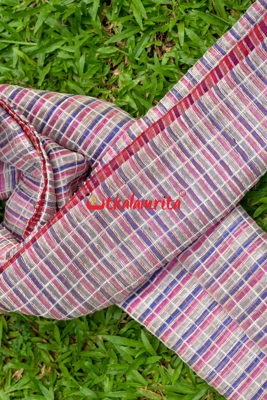 Pink & Violet Silk (Dupatta)