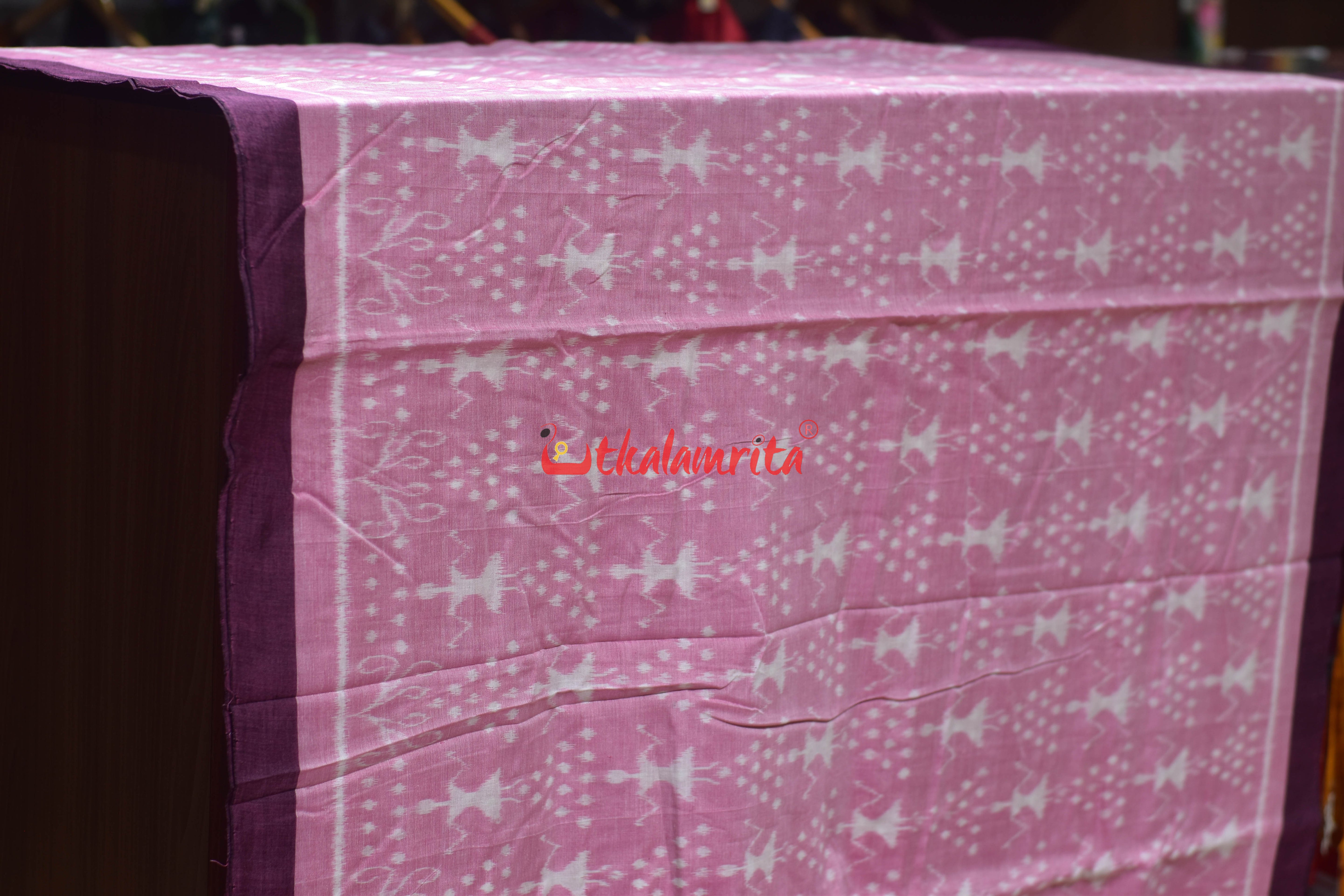 Pink Thikiri Tribals Ikat Cotton (Fabric)