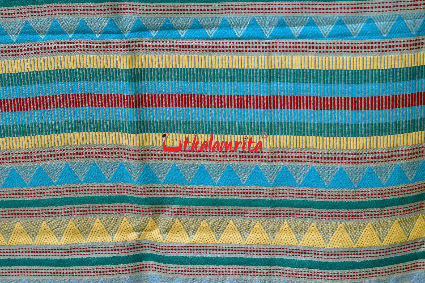 Light Blue Dongria Fine Tussar Silk Saree