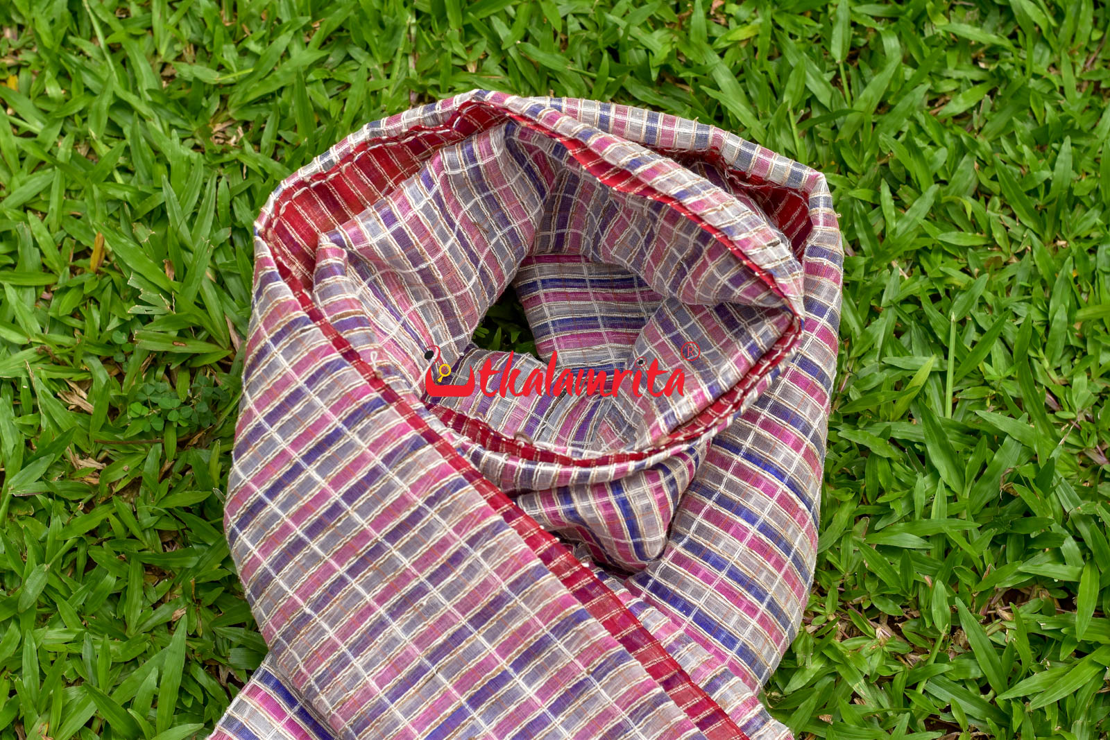 Pink & Violet Silk (Dupatta)