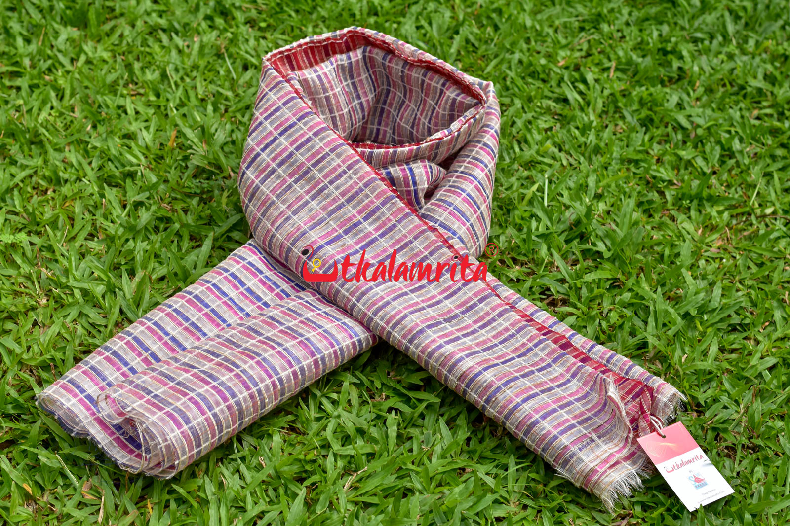 Pink & Violet Silk (Dupatta)