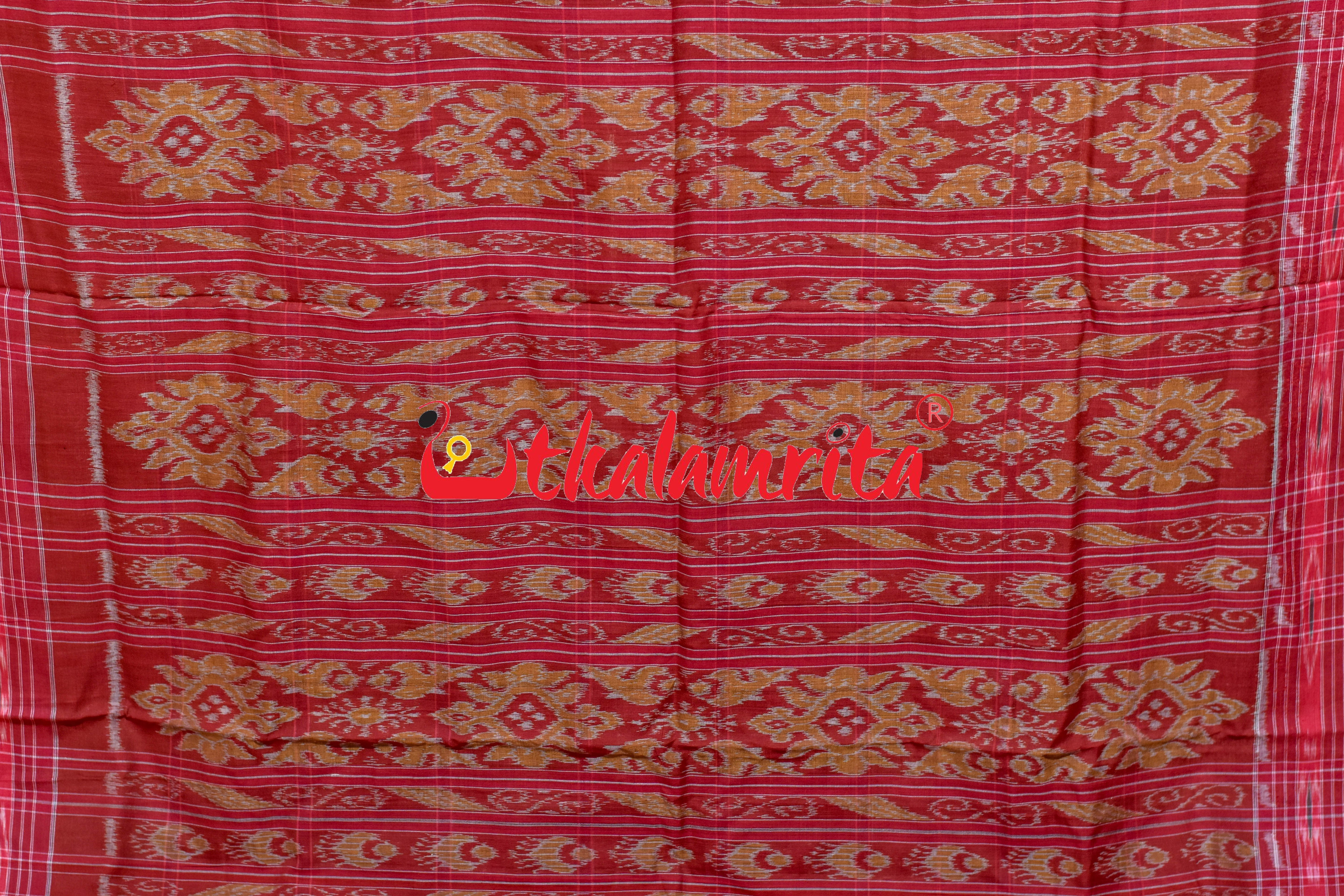 Brown Nabakothi Cotton Saree