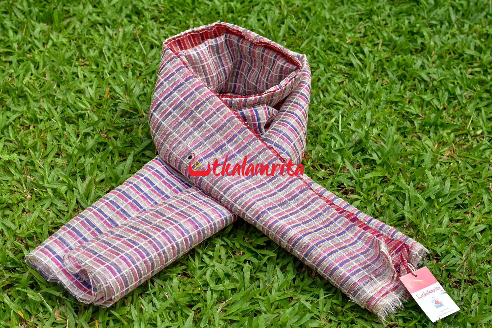 Pink & Violet Silk (Dupatta)