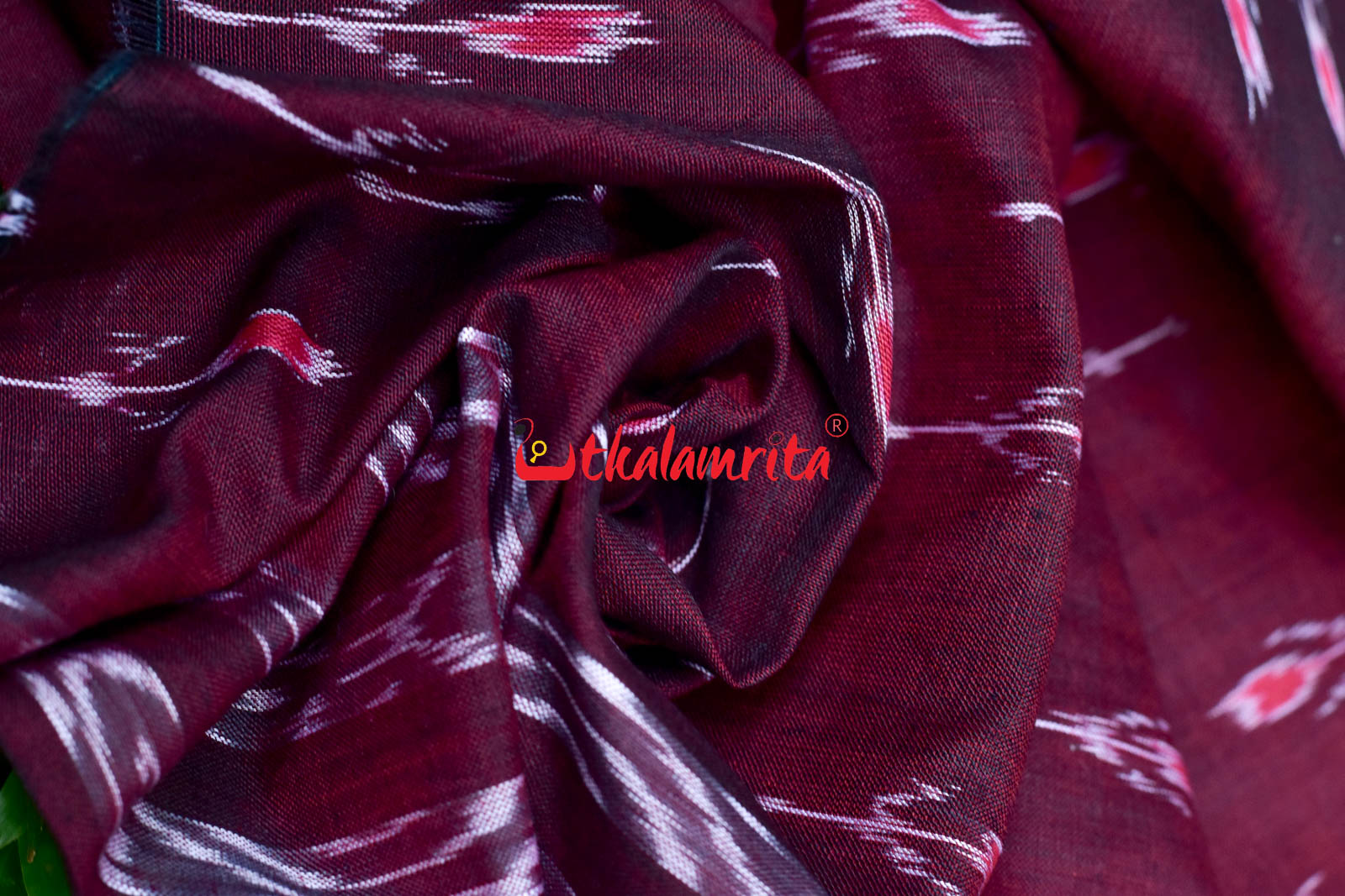 Maroon Labanga Bandha with Border (Fabric)