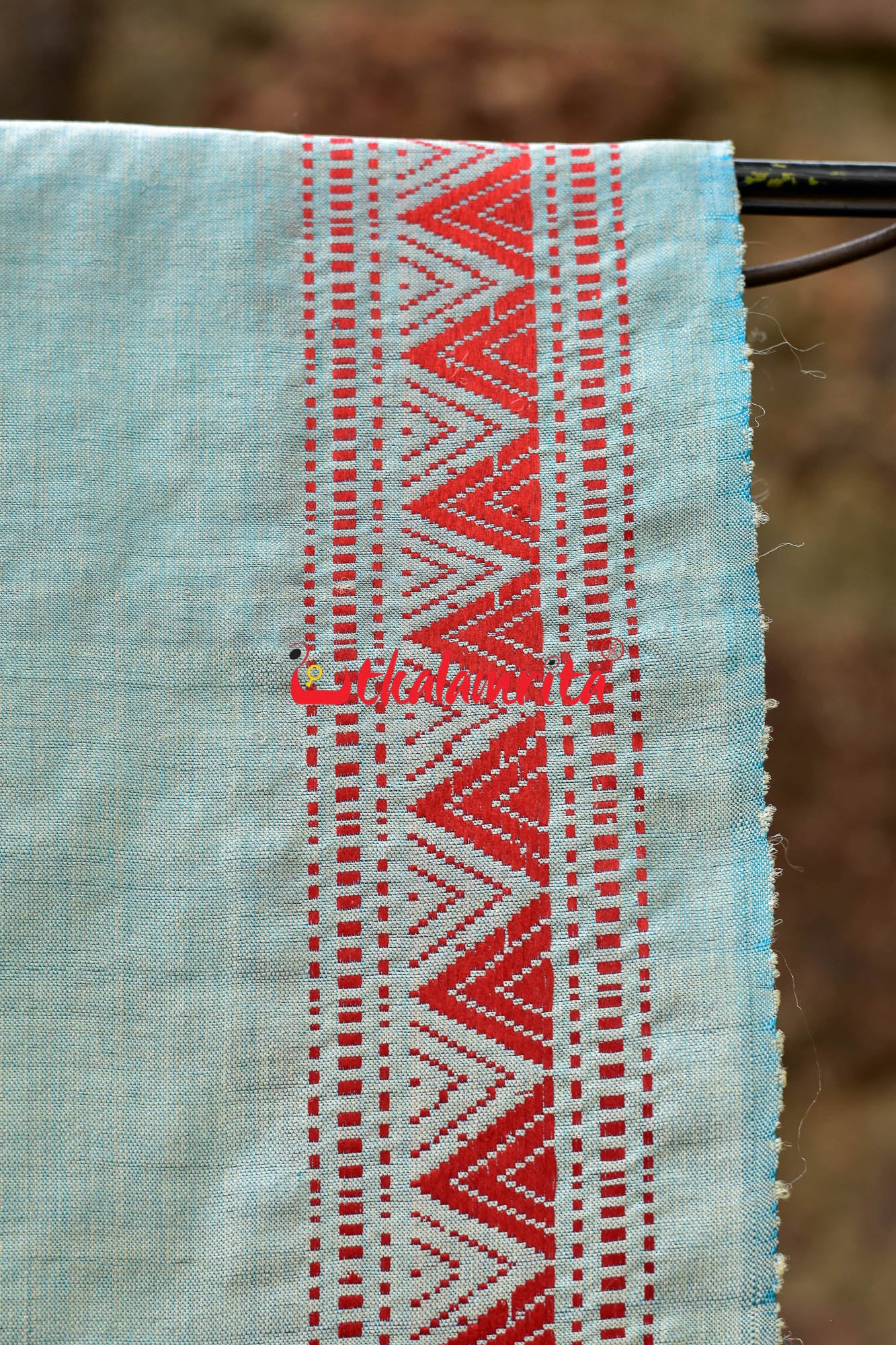 Light Blue Dongria Fine Tussar Silk Saree