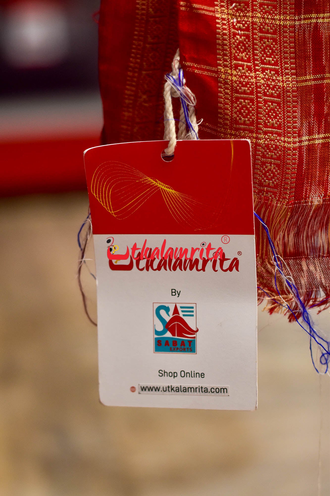 Blue Sankha Khandua Silk Saree