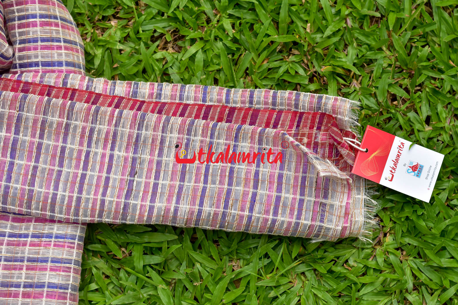 Pink & Violet Silk (Dupatta)