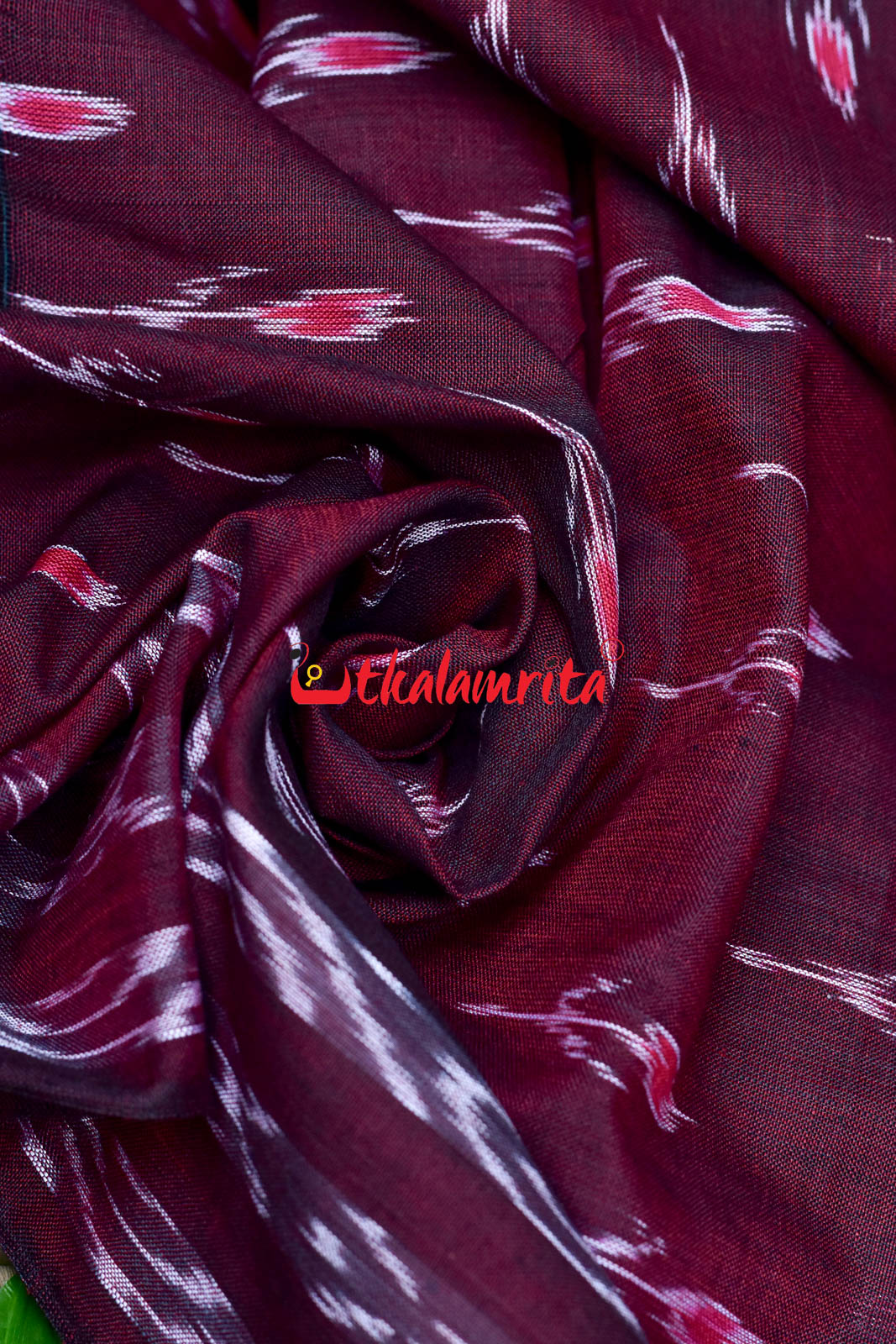 Maroon Labanga Bandha with Border (Fabric)
