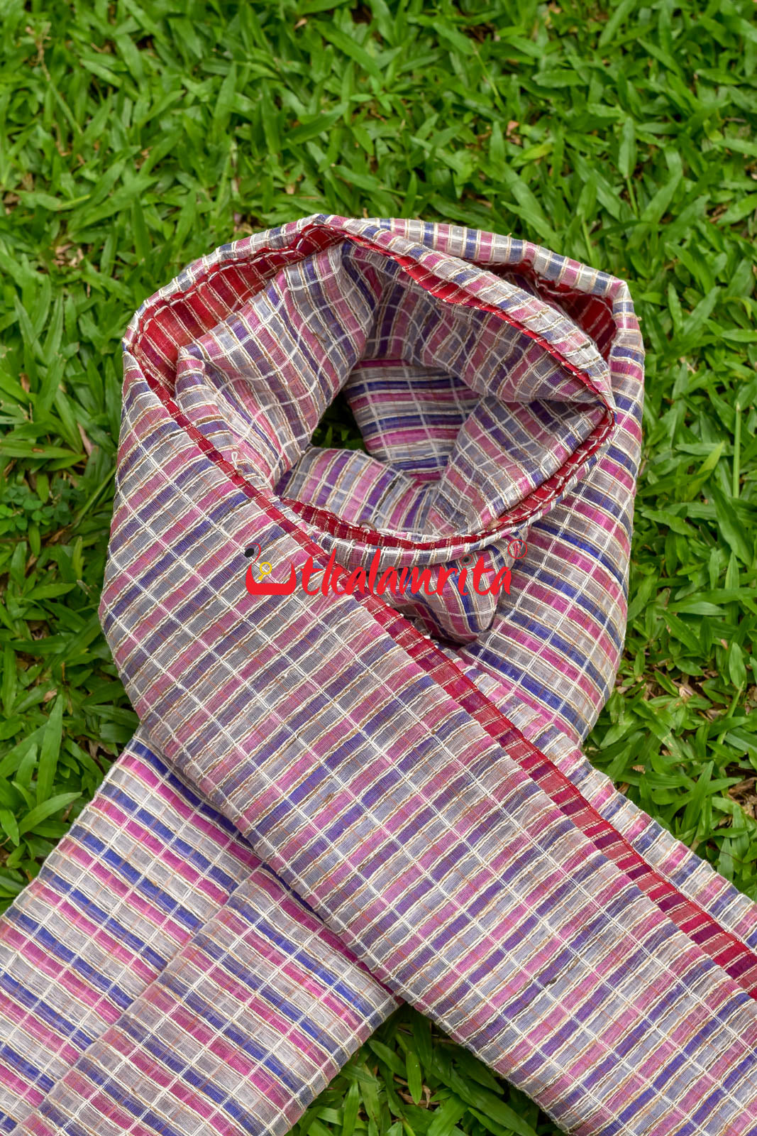 Pink & Violet Silk (Dupatta)