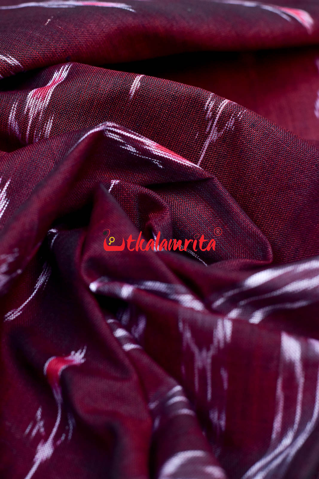 Maroon Labanga Bandha with Border (Fabric)
