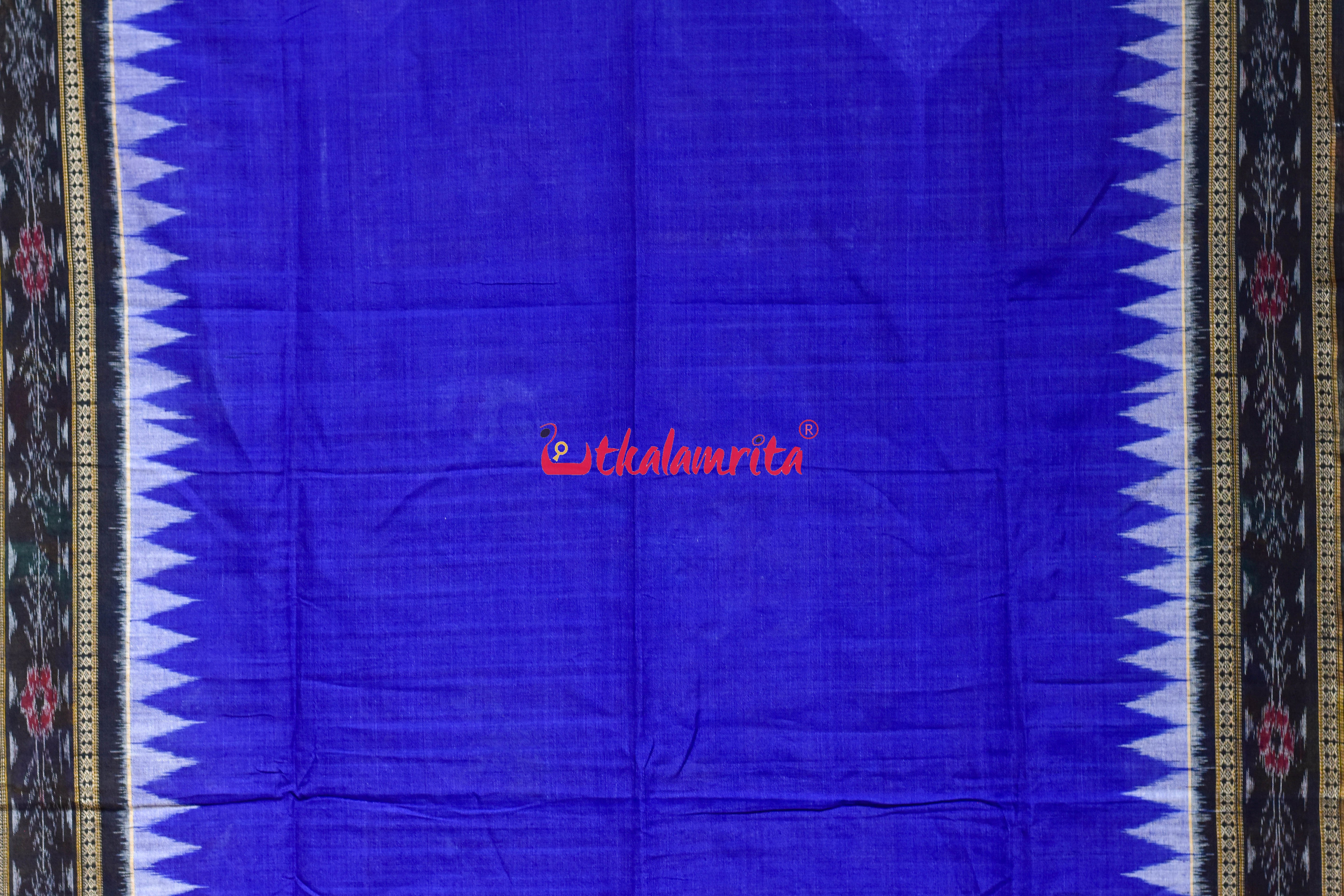Blue Black with Kumbha Cotton (Dupatta)