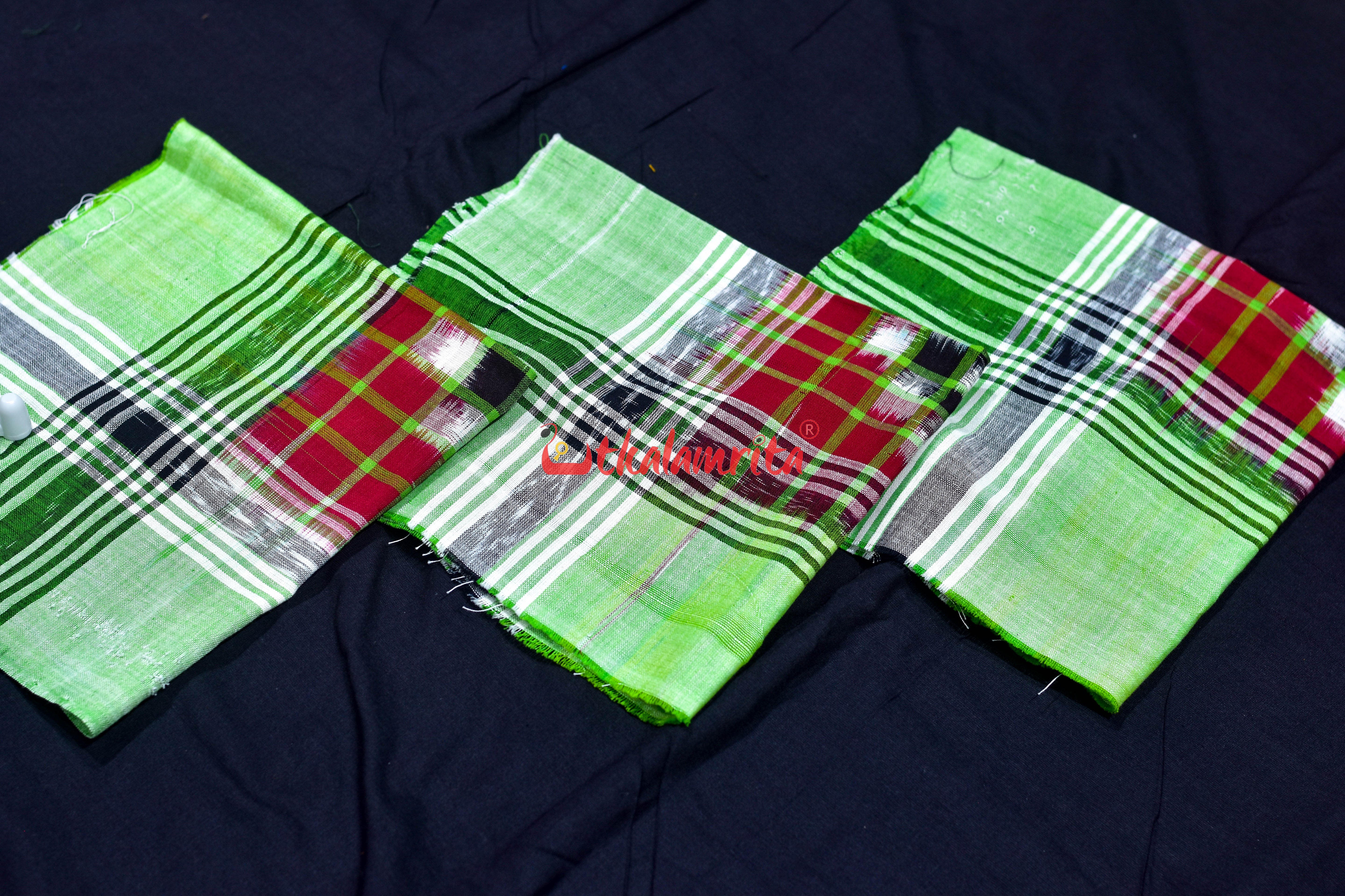 Light Green Check Pasapali (Rumal)