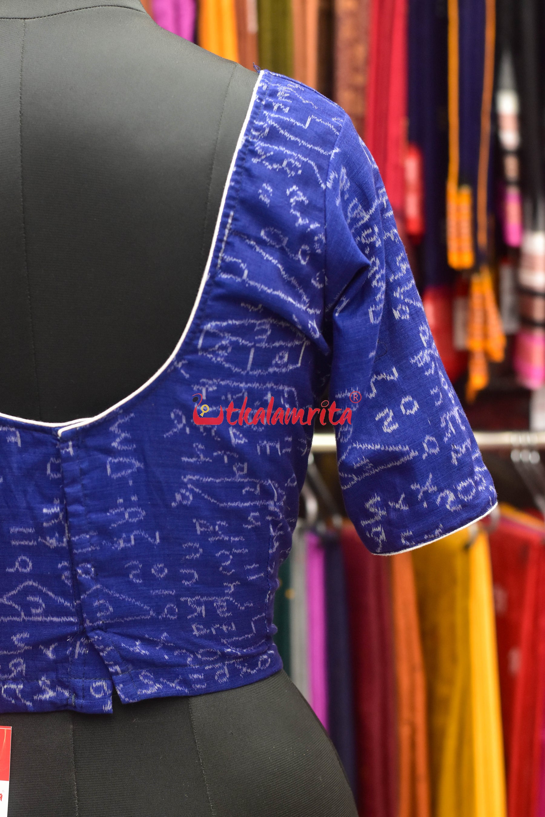 Blue Shri Ganeet Mathematic Cotton (Blouse)