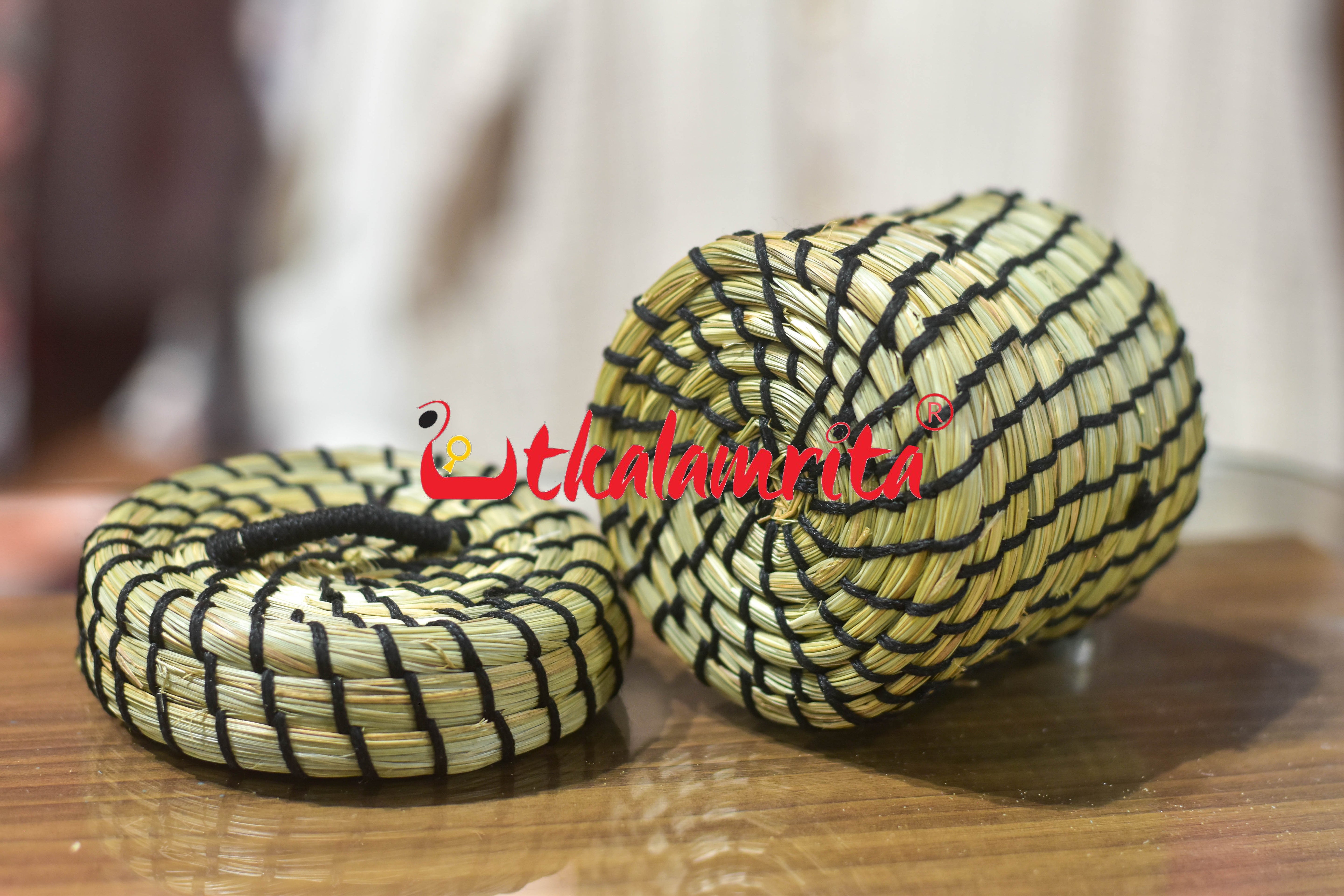 Sabai Grass Black Thread Jewellery Box