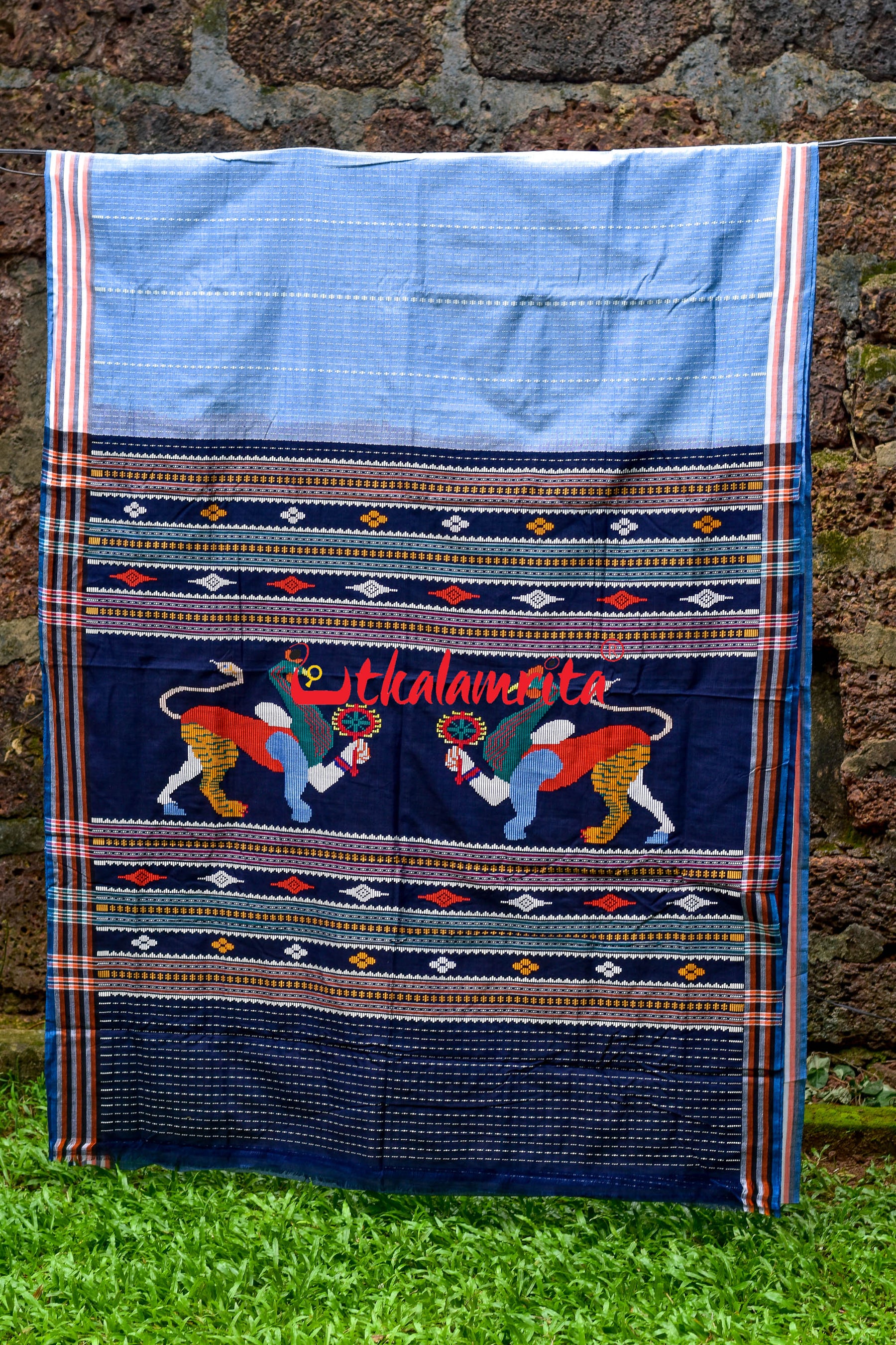 Surf Double Nabagunjara Dhalapathara Cotton Saree