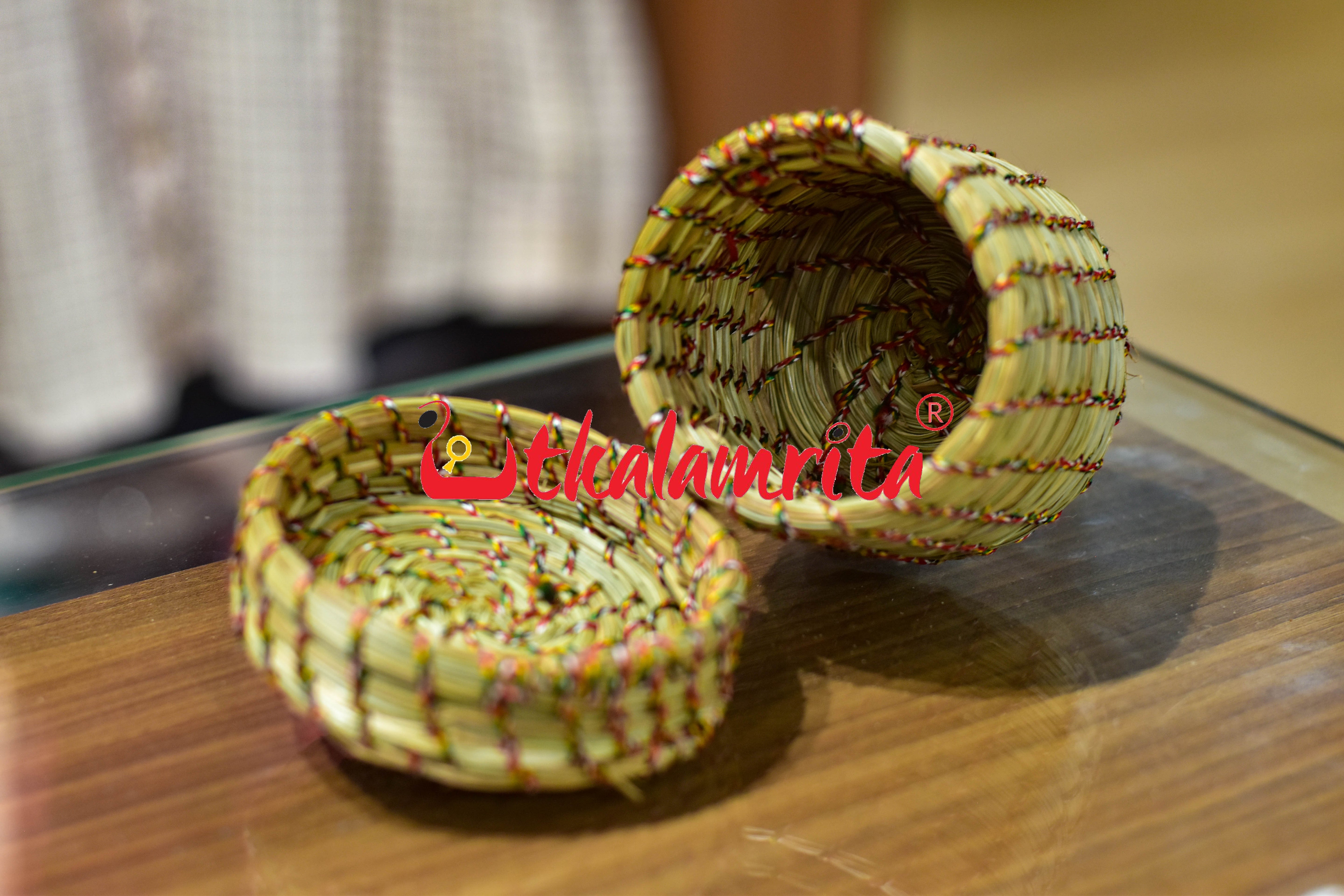 Sabai Grass Multicolor Thread Jewellery Box