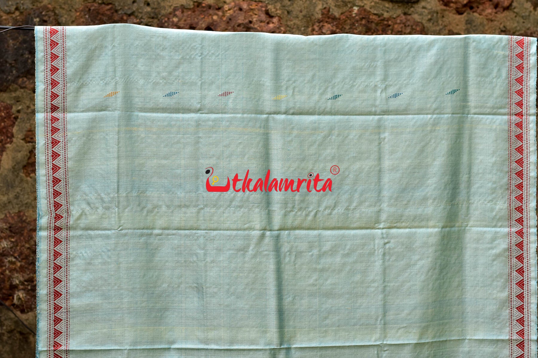 Light Blue Dongria Fine Tussar Silk Saree