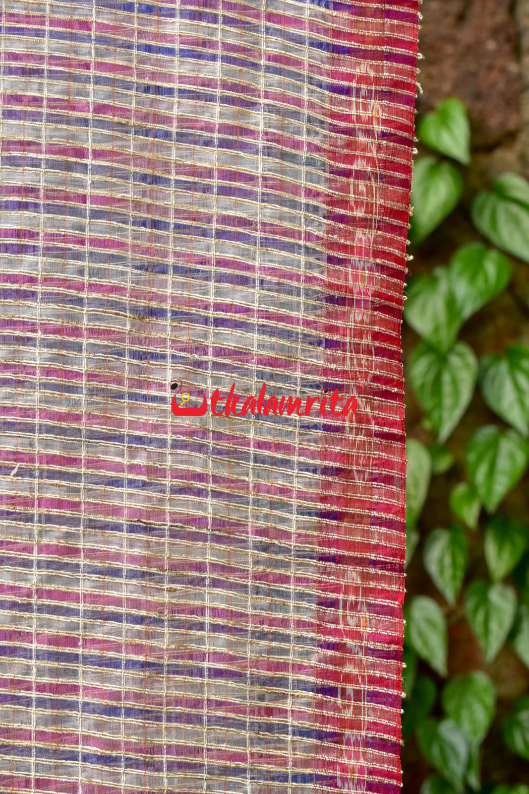 Pink & Violet Silk (Dupatta)